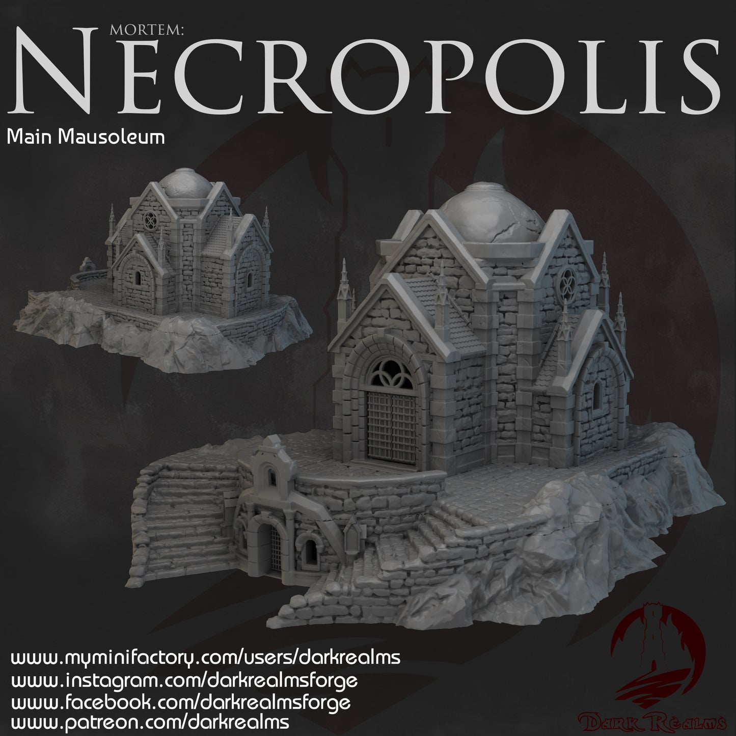 dnd terrain, Dungeons and Dragons, Dungeon Master, Bundle, board game, warhammer 40k, star wars, dnd dice, birthday gift, miniatures, role playing games, Necropolis, Desert Terrain, PLA, 3D Print, tomb, Mausoleum, Crypt, Church, dungeon