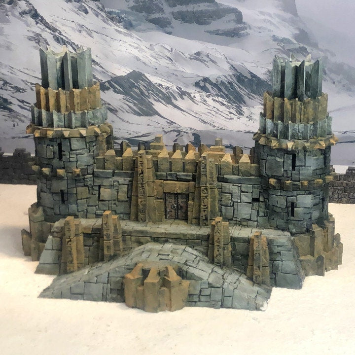 Barracks, Dark Elf, underdark Terrain, Forgotten Realms, underdark mountain, dnd terrain, dungeons and dragons, wargaming, war terrain, training, underdark barracks, tabletop scenery, tabletop terrain