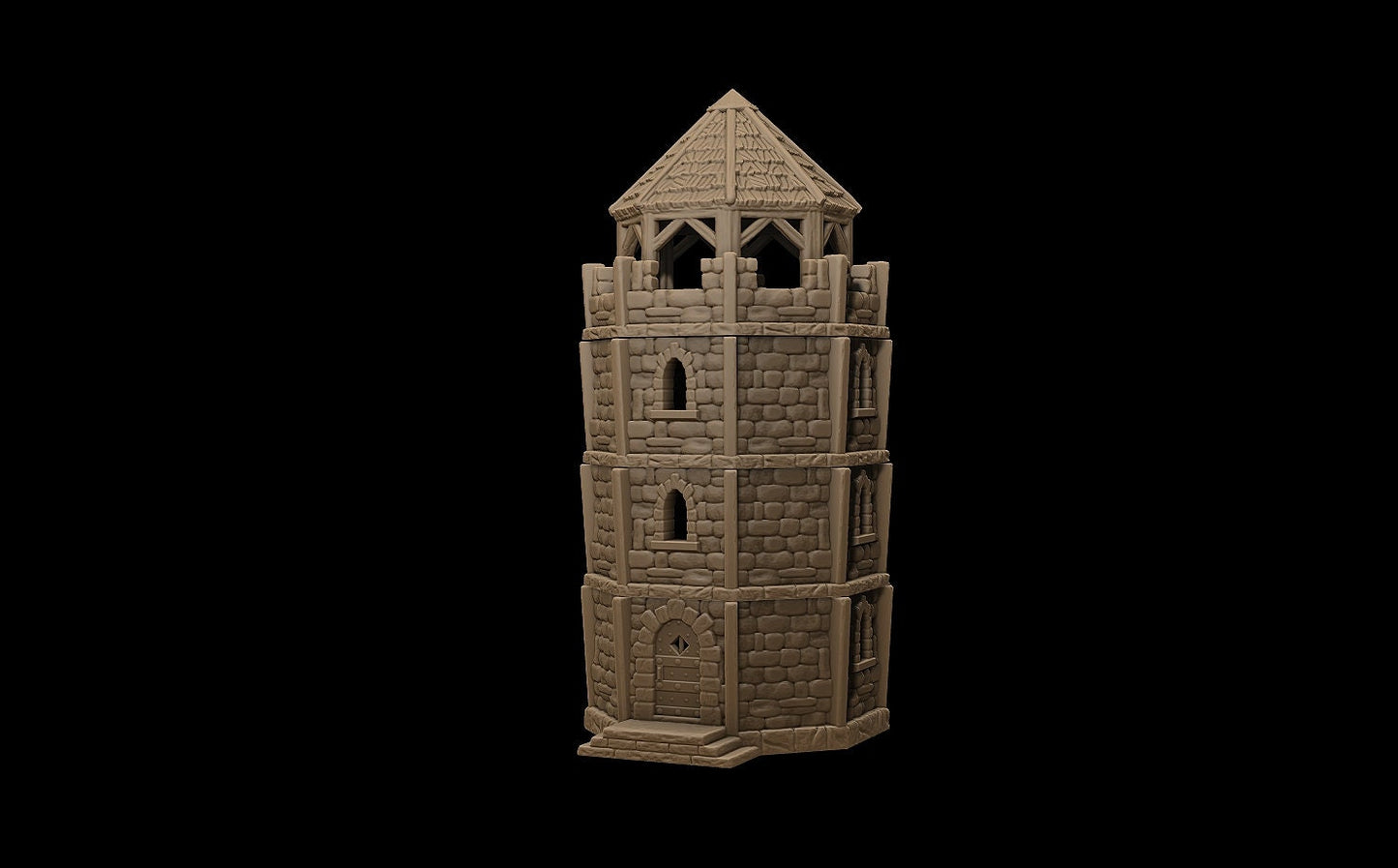Guard Tower, Guard, Tower, Watch Tower, Guard Post, Blacksmith, forge, Smithy,Stormhill, city set, town set, House, Terrain, Tabletop, Tabletop Terrain, Tabletop Gaming, Dungeons and Dragons, Wargaming, DnD, D&D, city, tabletop games