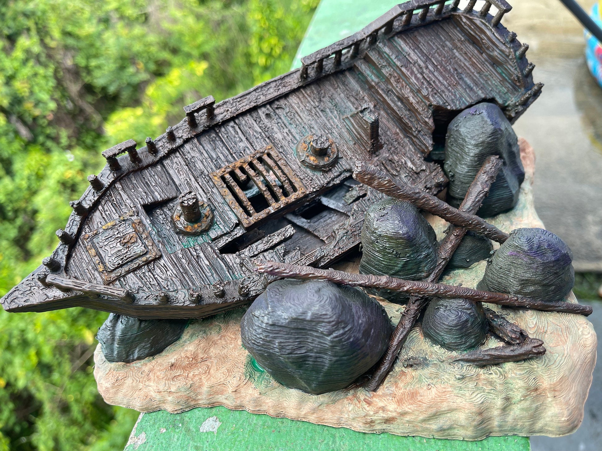 Galley Shipwreck, Small Shipwreck, Ashored Galley, Dungeons and Dragons, Shipwreck, Boat