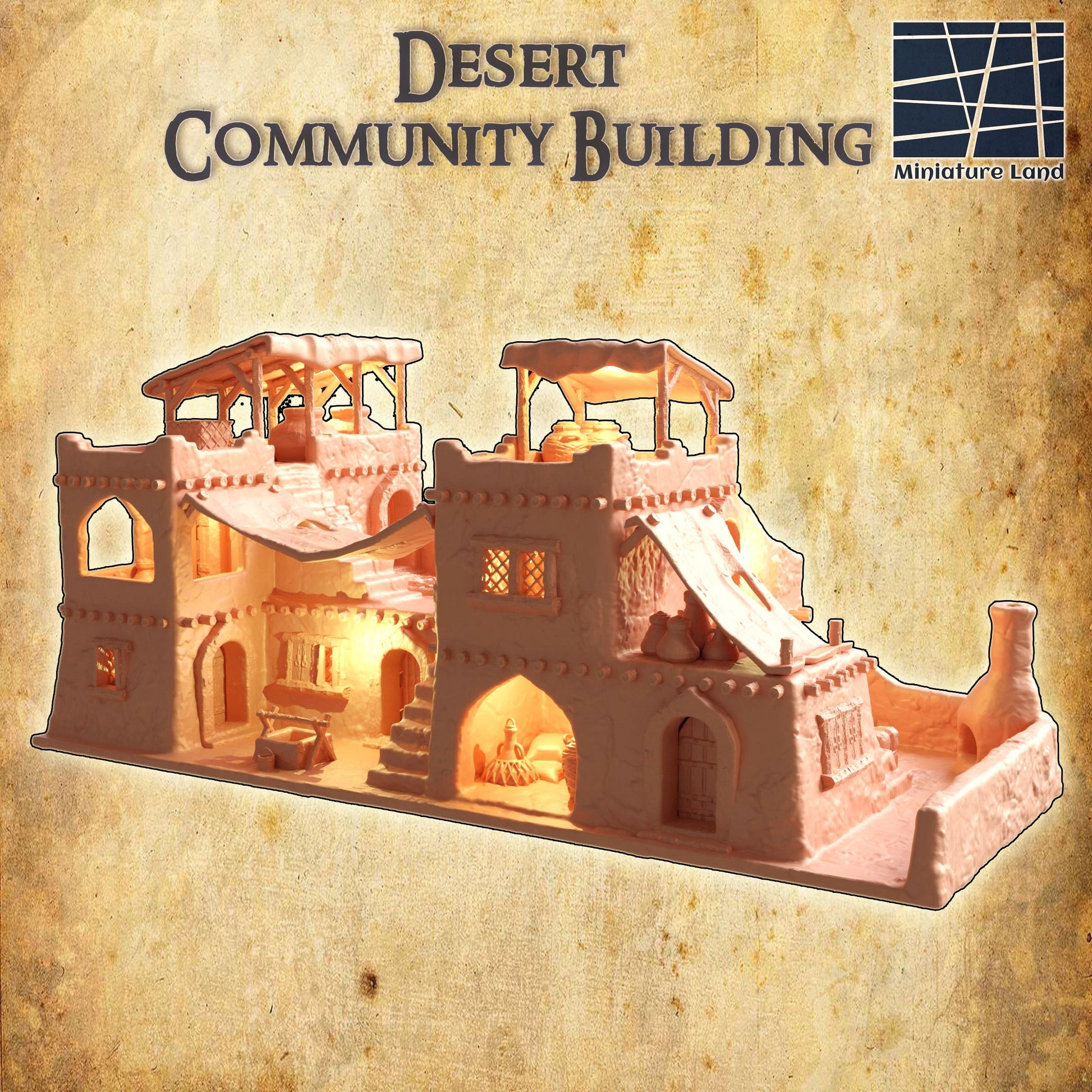 Desert Inn, Desert Trade Post, general store, store. trading post, Desert Mine, Ruins, Desert terrain, Wargaming, RPG Terrain, Gaming, church, worship, mountain, Wargame, Tabletop terrain, Tabletop, town, village, dungeons and dragons, terrain
