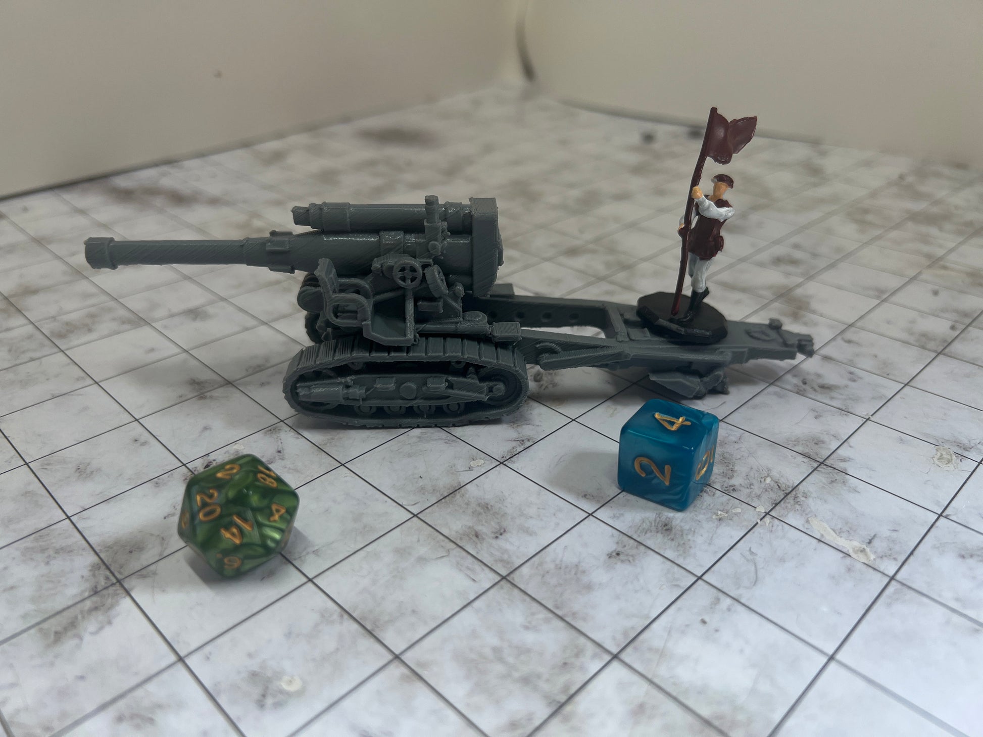 B4-5 howitzer, artillery, Soviet Era, Post War, cold war, tabletop gaming, tabletop terrain