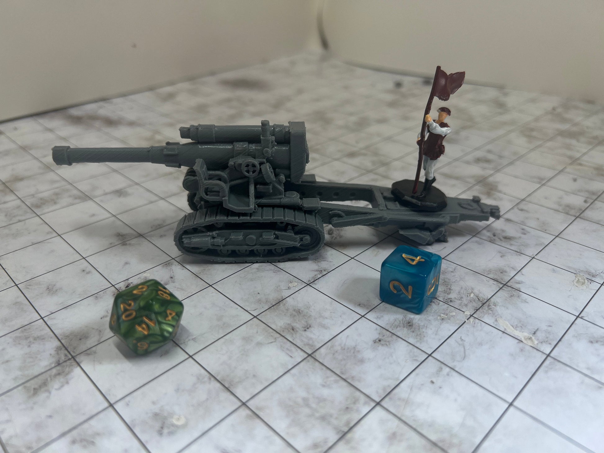 B4-5 howitzer, artillery, Soviet Era, Post War, cold war, tabletop gaming, tabletop terrain