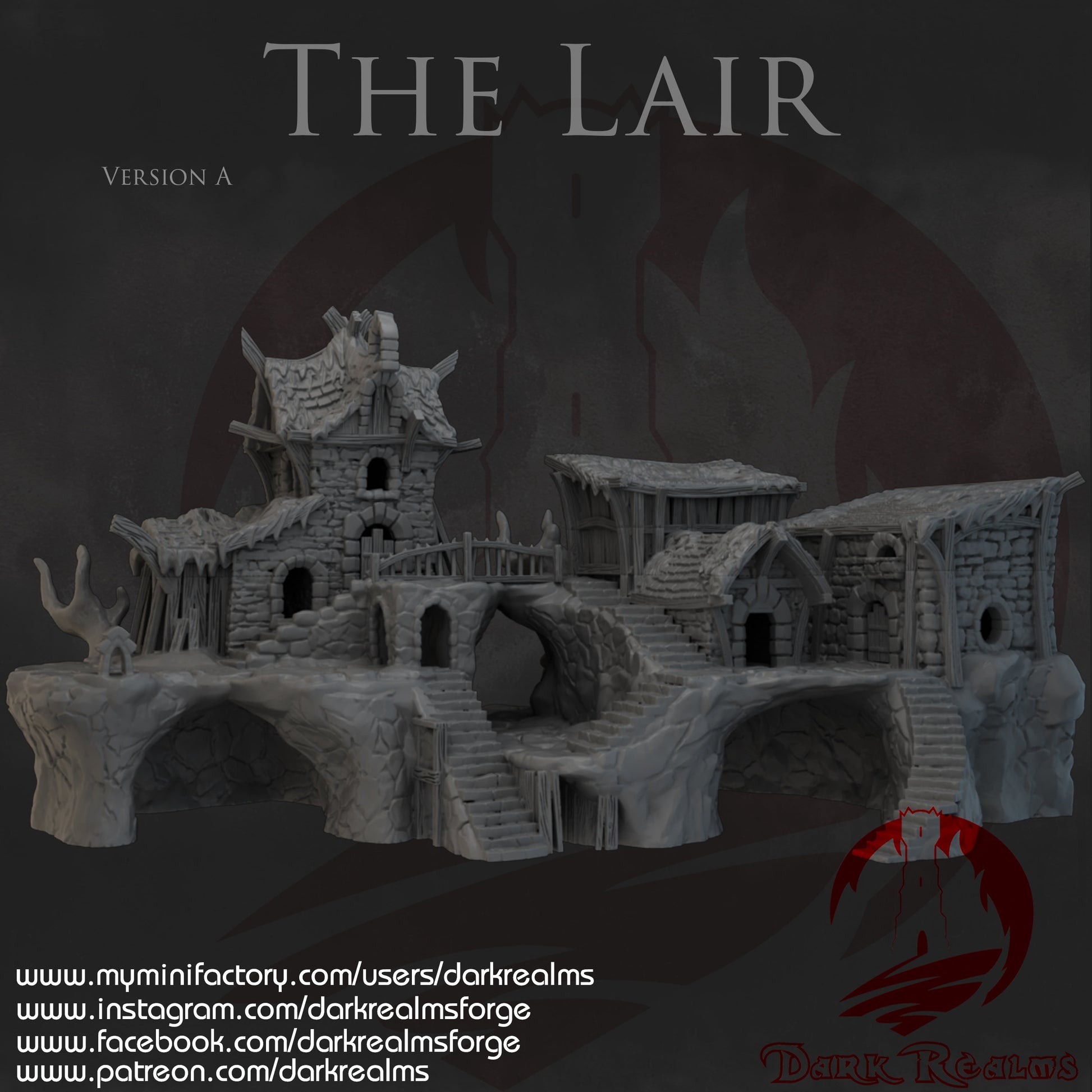 The Lair Rats Lair 4 Buildings caves tunnels dnd Terrain