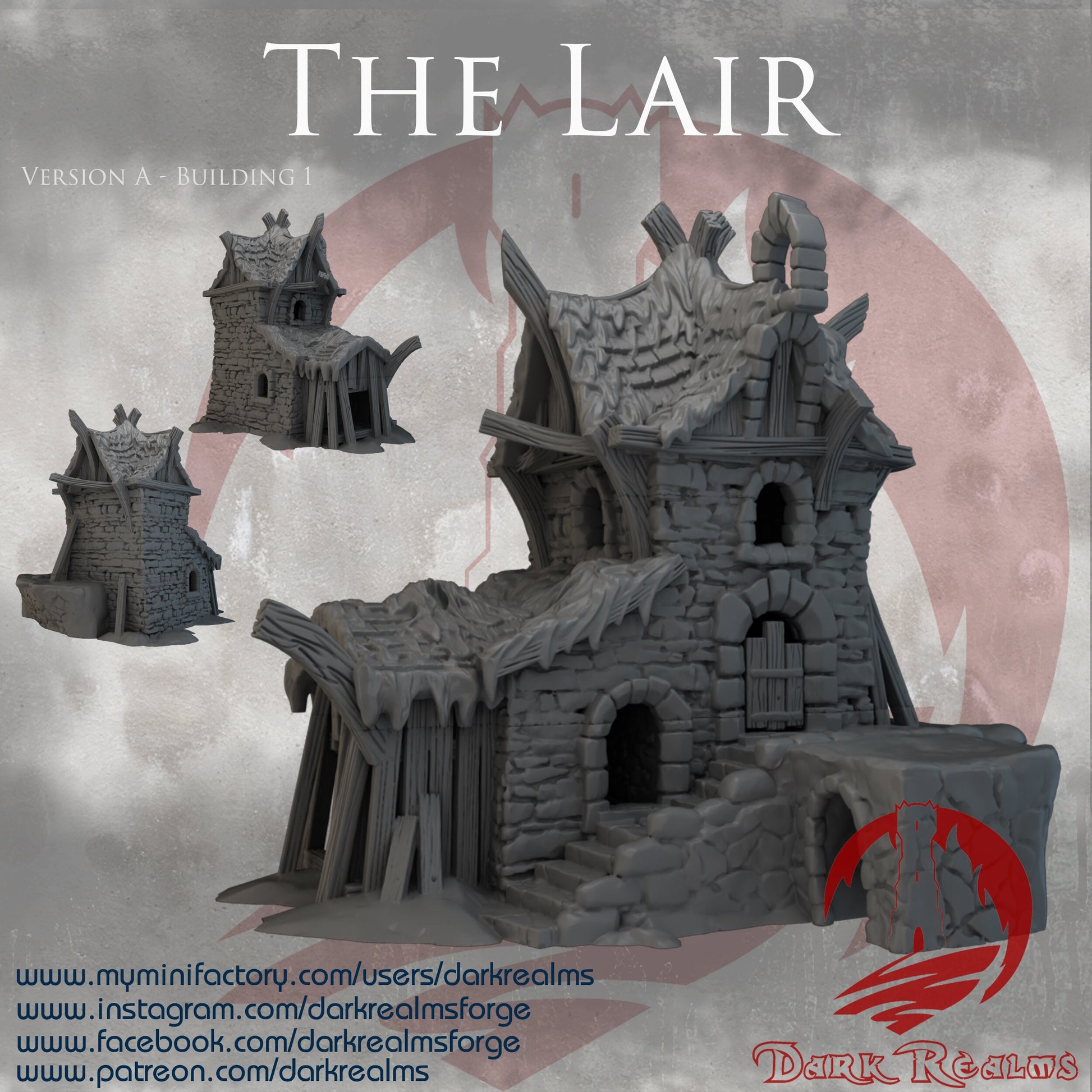 The Lair Rats Lair 4 Buildings caves tunnels dnd Terrain
