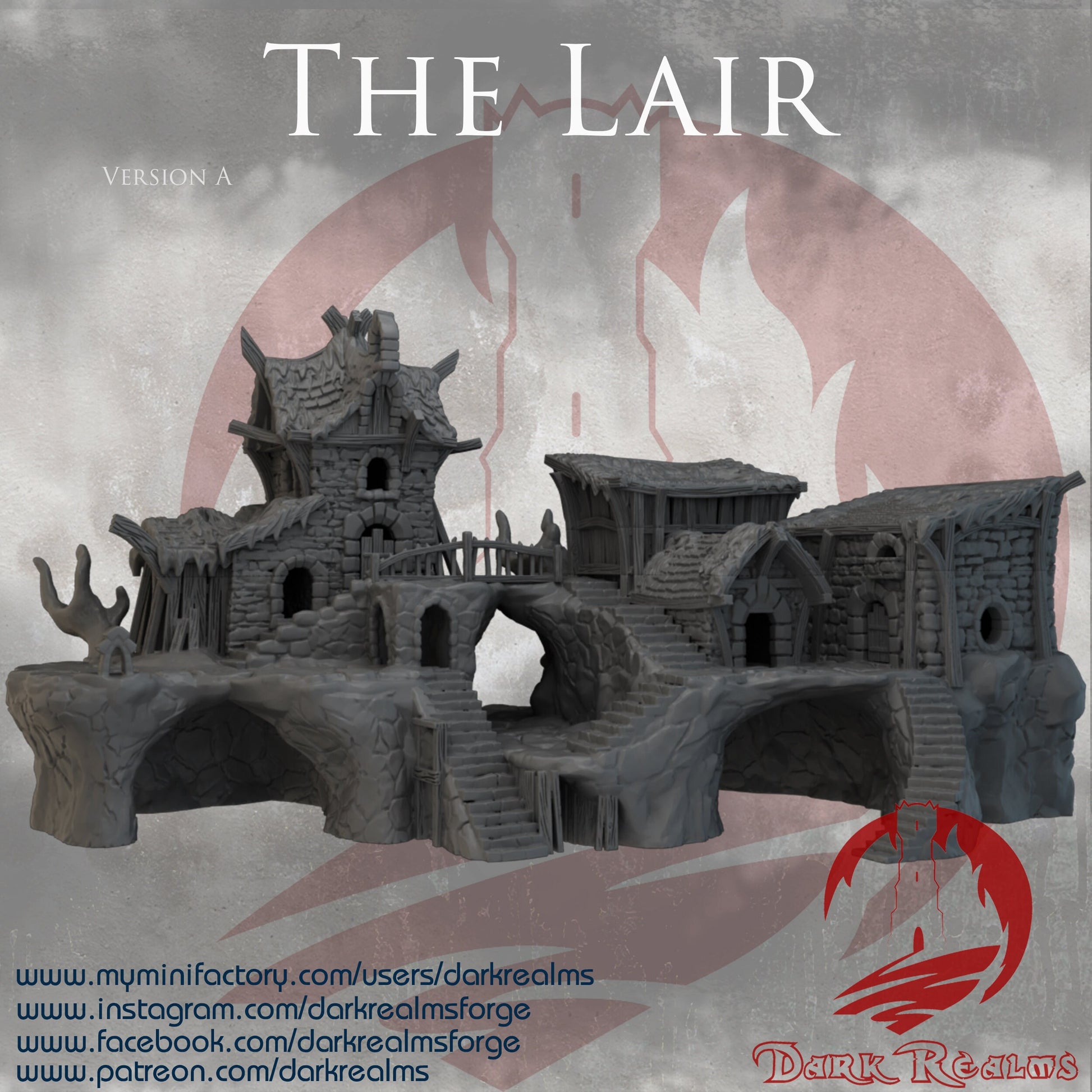 The Lair Rats Lair 4 Buildings caves tunnels dnd Terrain