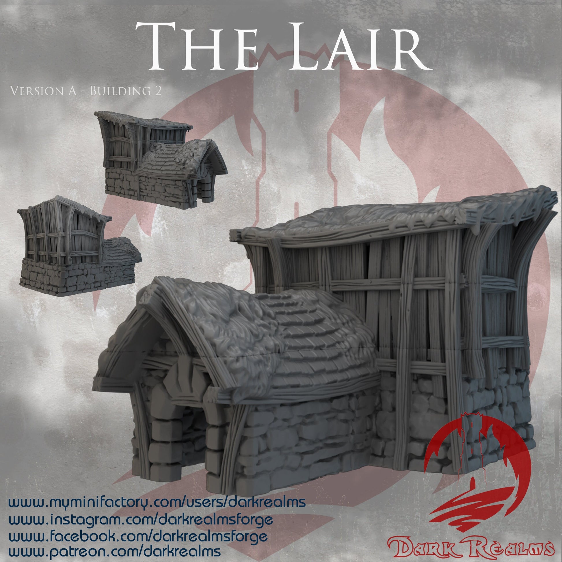 The Lair Rats Lair 4 Buildings caves tunnels dnd Terrain