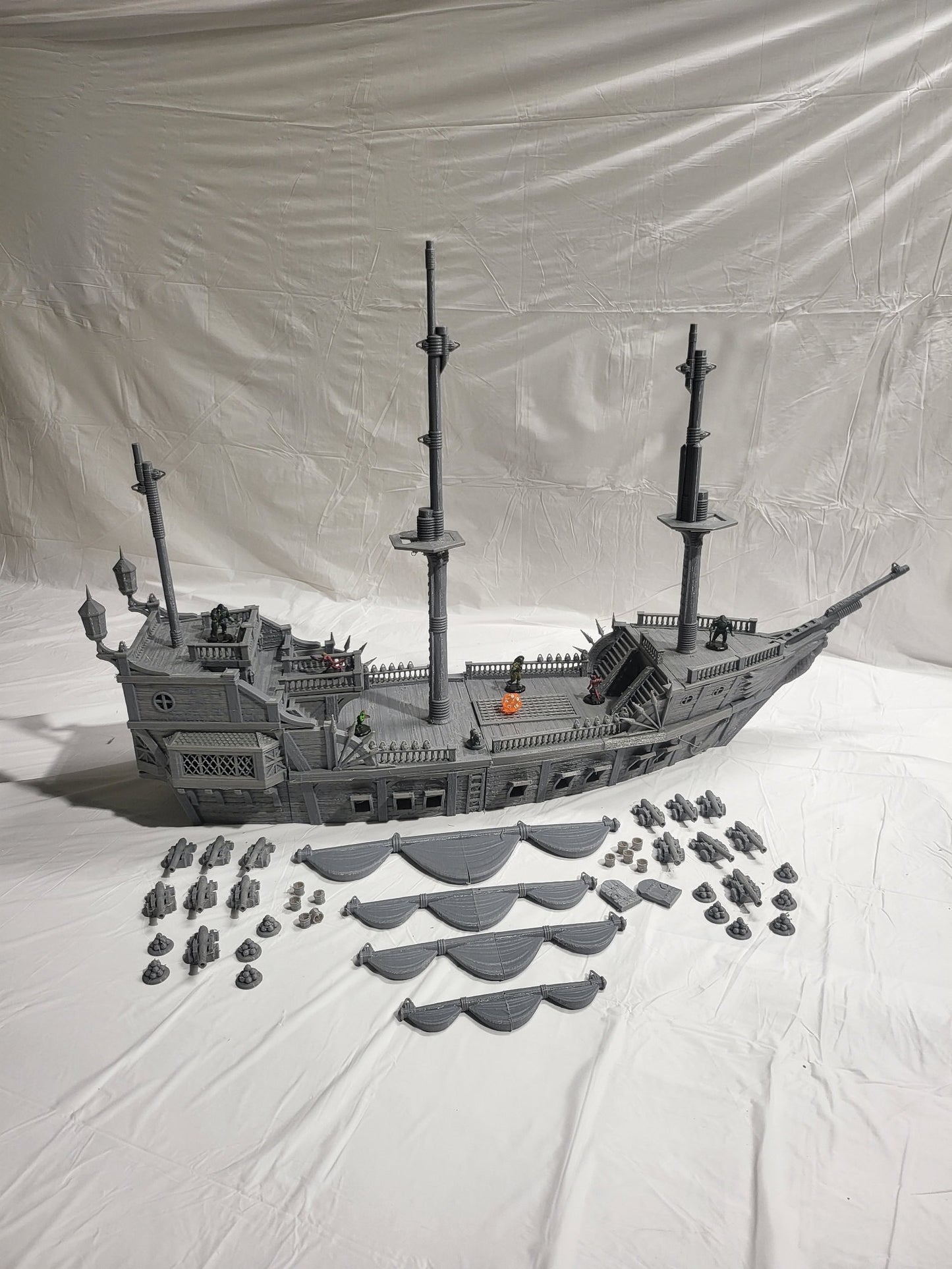 Game Board, Ship, Pirate SHip, Cargo Ship, Shipping Vessel, Seaport, Harbor ship, DND Terrain, DND Miniatures, gaming terrain, Pirate, 28mm Terrain, Pirate vessel, Pirate Terrain, Pirate merchant, Merchant ship, Village, Jack Sparrow, carrack, boat