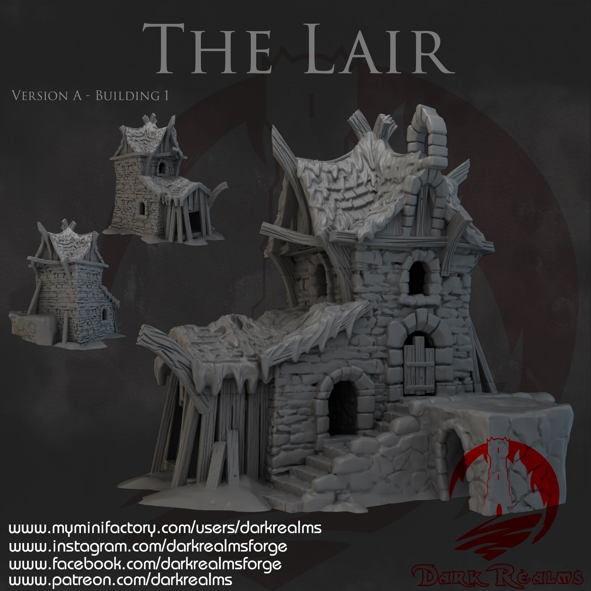 The Lair Rats Lair 4 Buildings caves tunnels dnd Terrain
