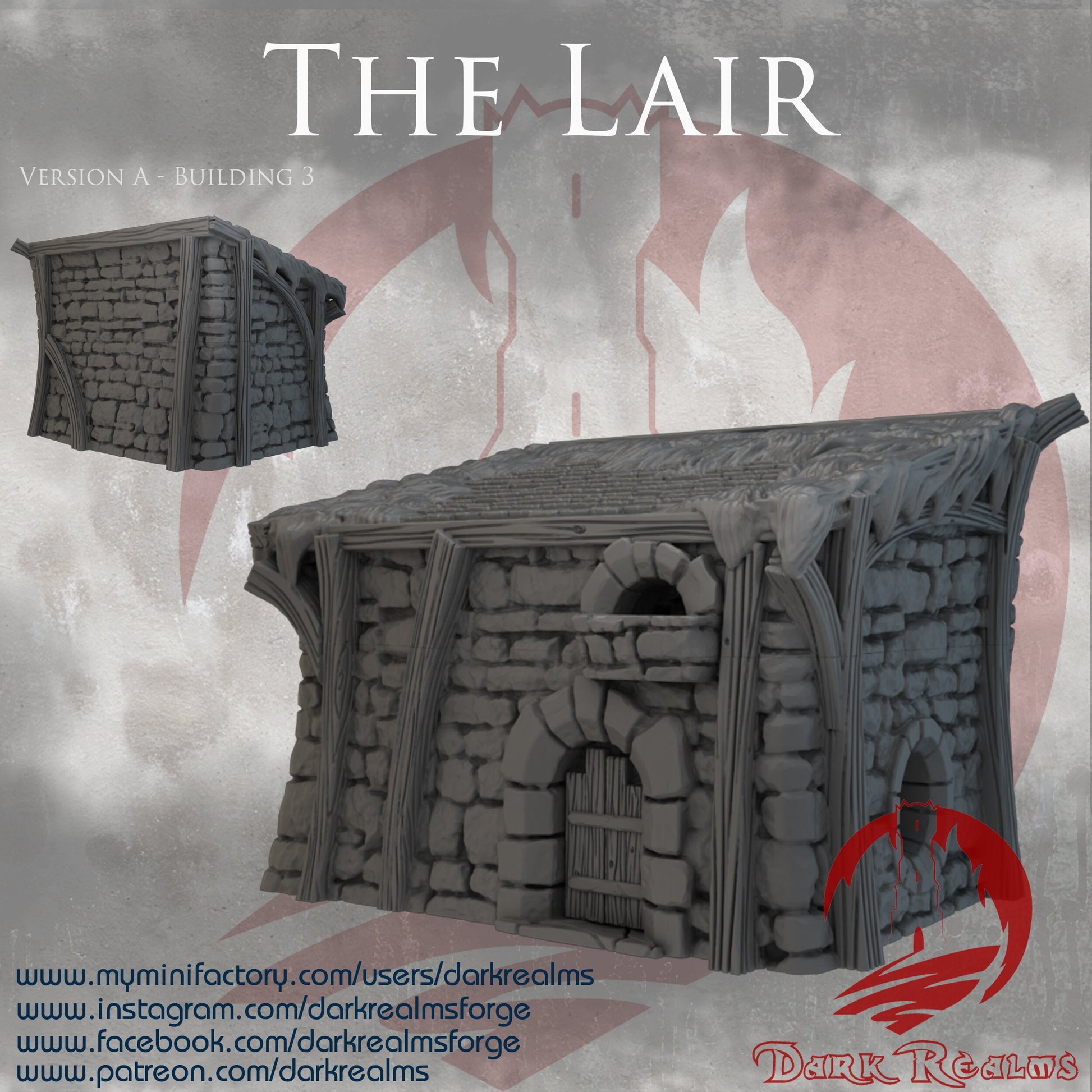The Lair Rats Lair 4 Buildings caves tunnels dnd Terrain