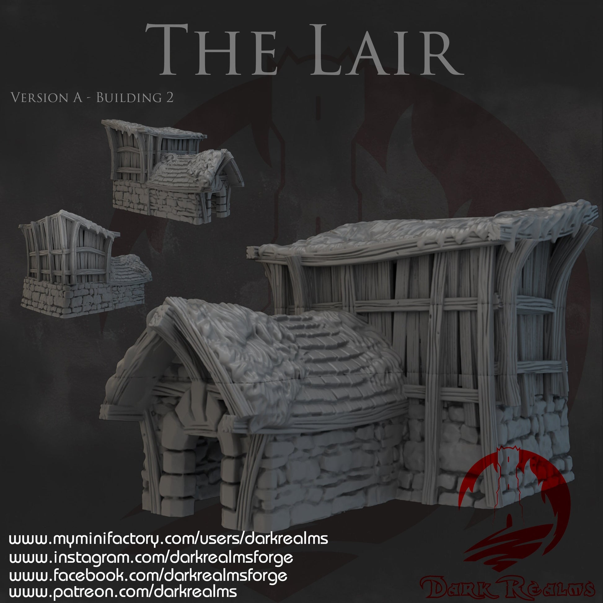The Lair Rats Lair 4 Buildings caves tunnels dnd Terrain