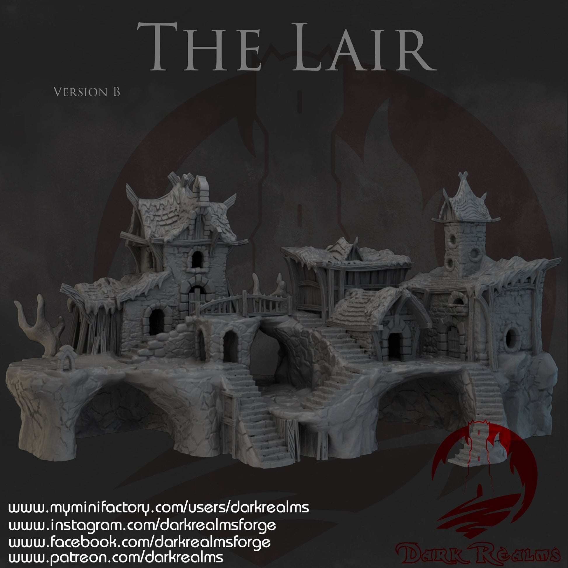 The Lair Rats Lair 4 Buildings caves tunnels dnd Terrain