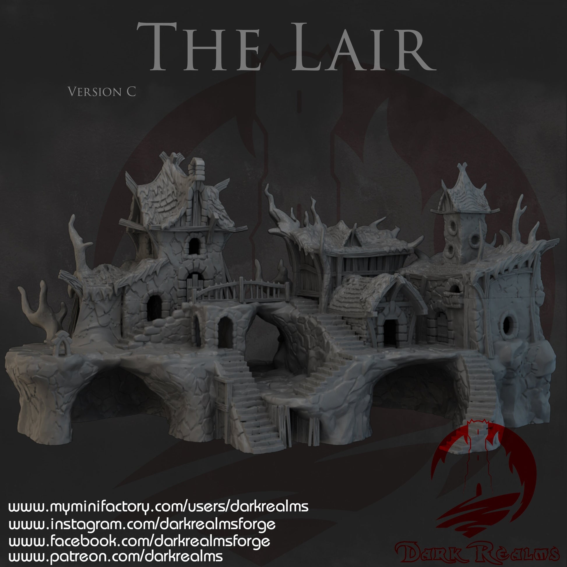 The Lair Rats Lair 4 Buildings caves tunnels dnd Terrain