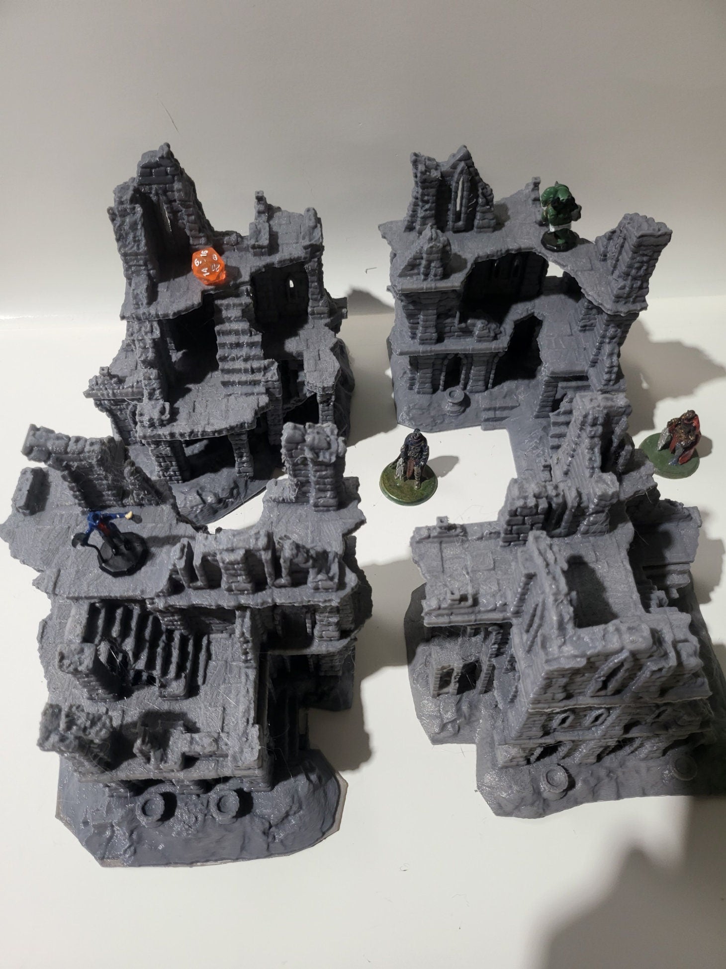 Old City Ruins, Ambush Grounds, Ruined Castle, Ruins, DndTerrain, Dungeons and Dragons