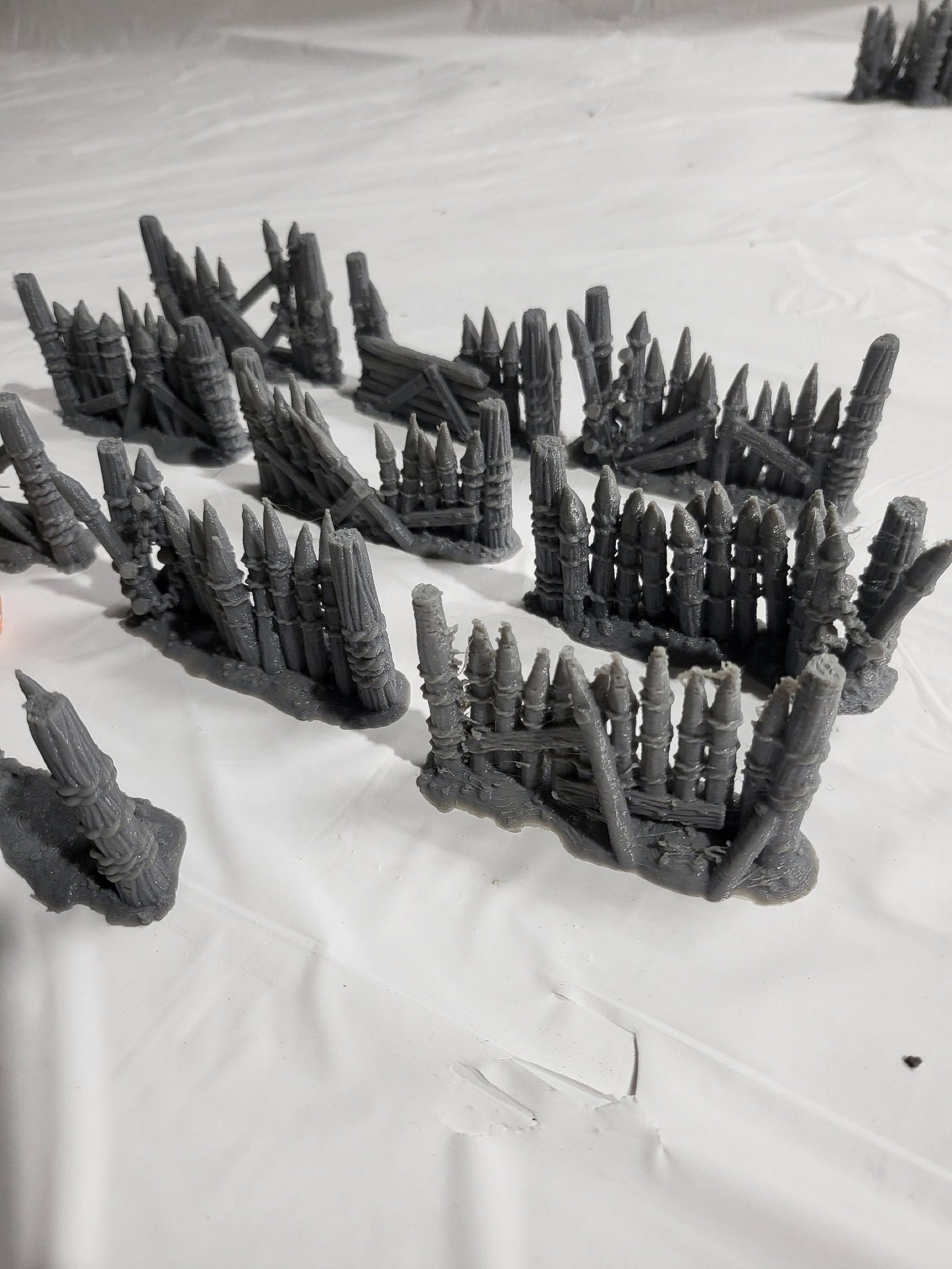 10 pack Orc Fencing, Fence, Orc, ruined fence, Tabletop Terrain, Gaming Miniature, Tabletop Scenery