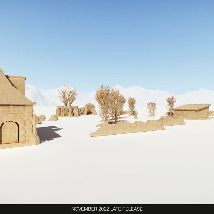 Tristan Village 10 medieval buildings Tristan Cathedral