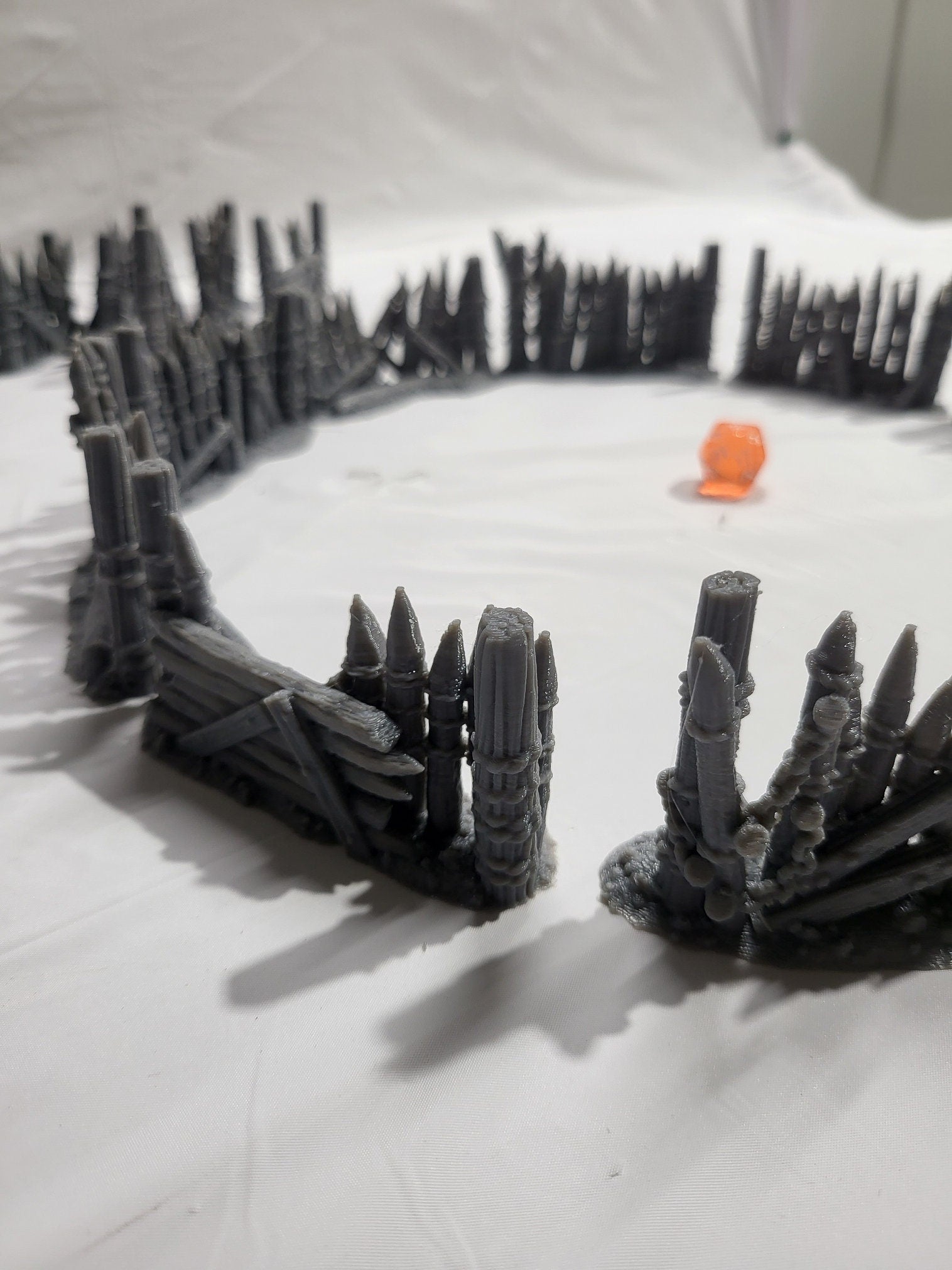 10 pack Orc Fencing, Fence, Orc, ruined fence, Tabletop Terrain, Gaming Miniature, Tabletop Scenery