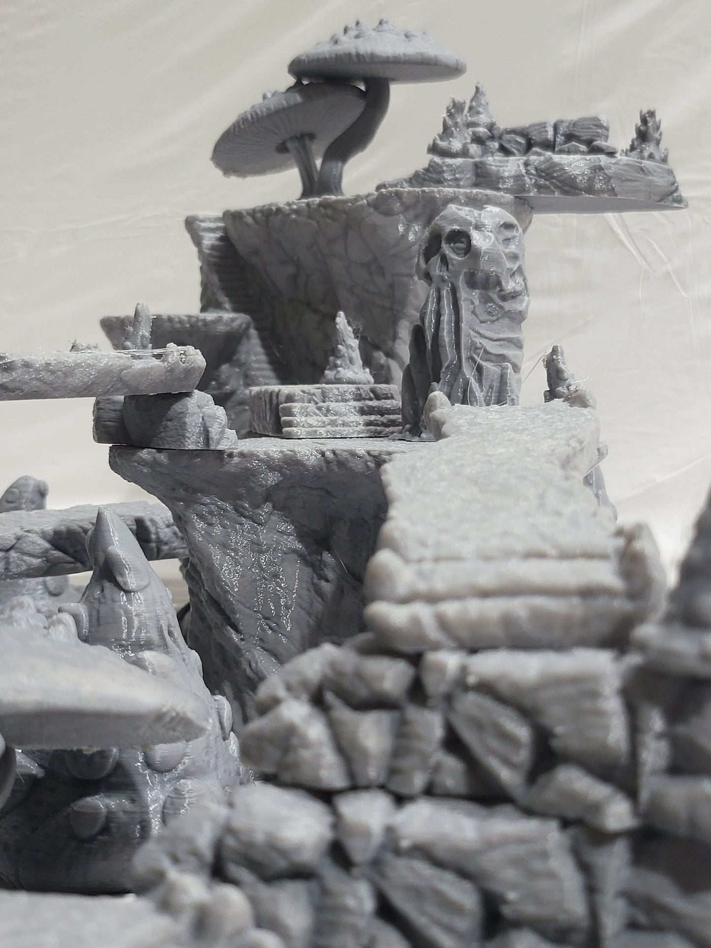 Plateau, Cliffs, dndterrain, terrain, mountains, mountain terrain, tabletop terrain, tabletop, dnd, dnd5e, crags, utopia,skulls, outcrops, mtn, cliff, shrooms, mushrooms,tabletop cliff, wargaming,adventure