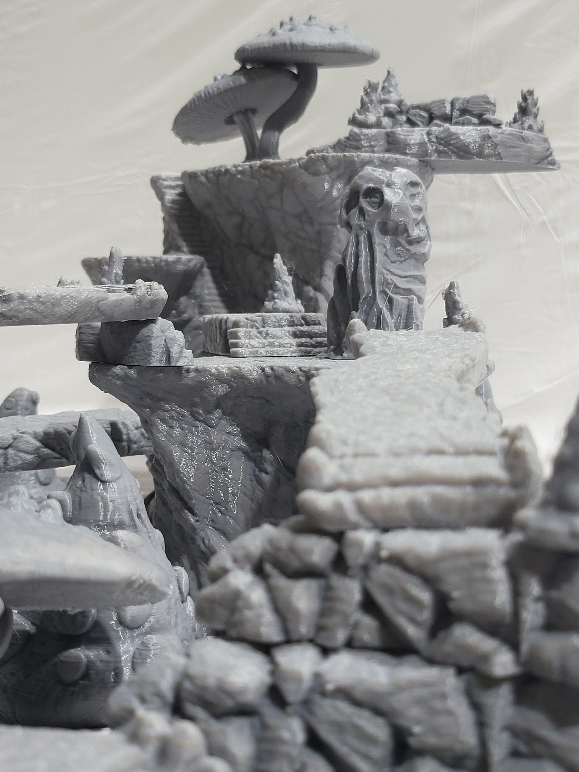 Plateau, Cliffs, dndterrain, terrain, mountains, mountain terrain, tabletop terrain, tabletop, dnd, dnd5e, crags, utopia,skulls, outcrops, mtn, cliff, shrooms, mushrooms,tabletop cliff, wargaming,adventure