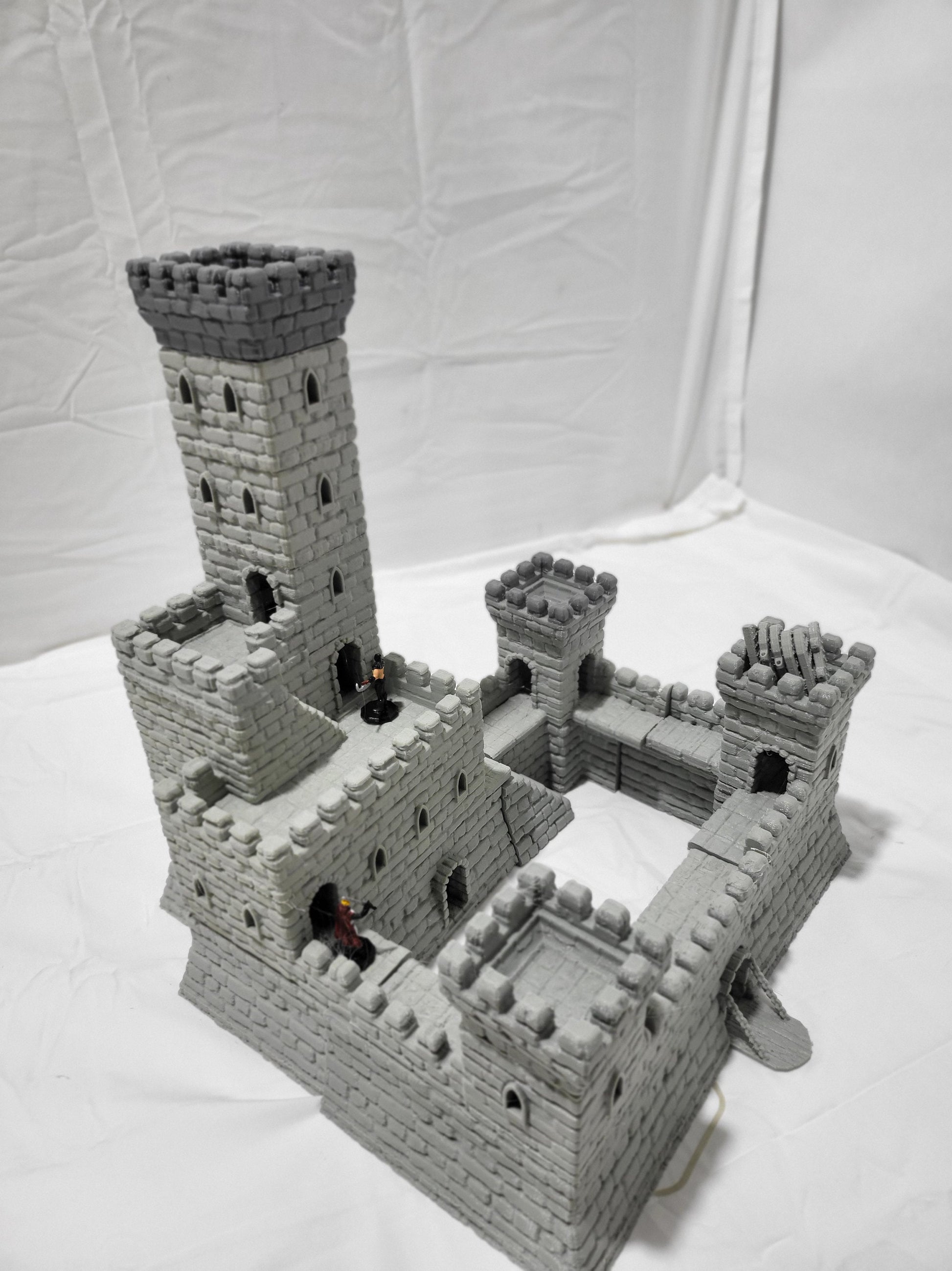 Island Castle, Castle, Fortress, Island Fort, Small Fort, Castle Clostra, Fort, Dungeons and Dragons, Castle Terrain, tabletop terrain, Tabletop Gaming, Wargaming, RPG, Terrain, Stockade, dnd building terrain, 28mm castle, dungeons and dragons gift