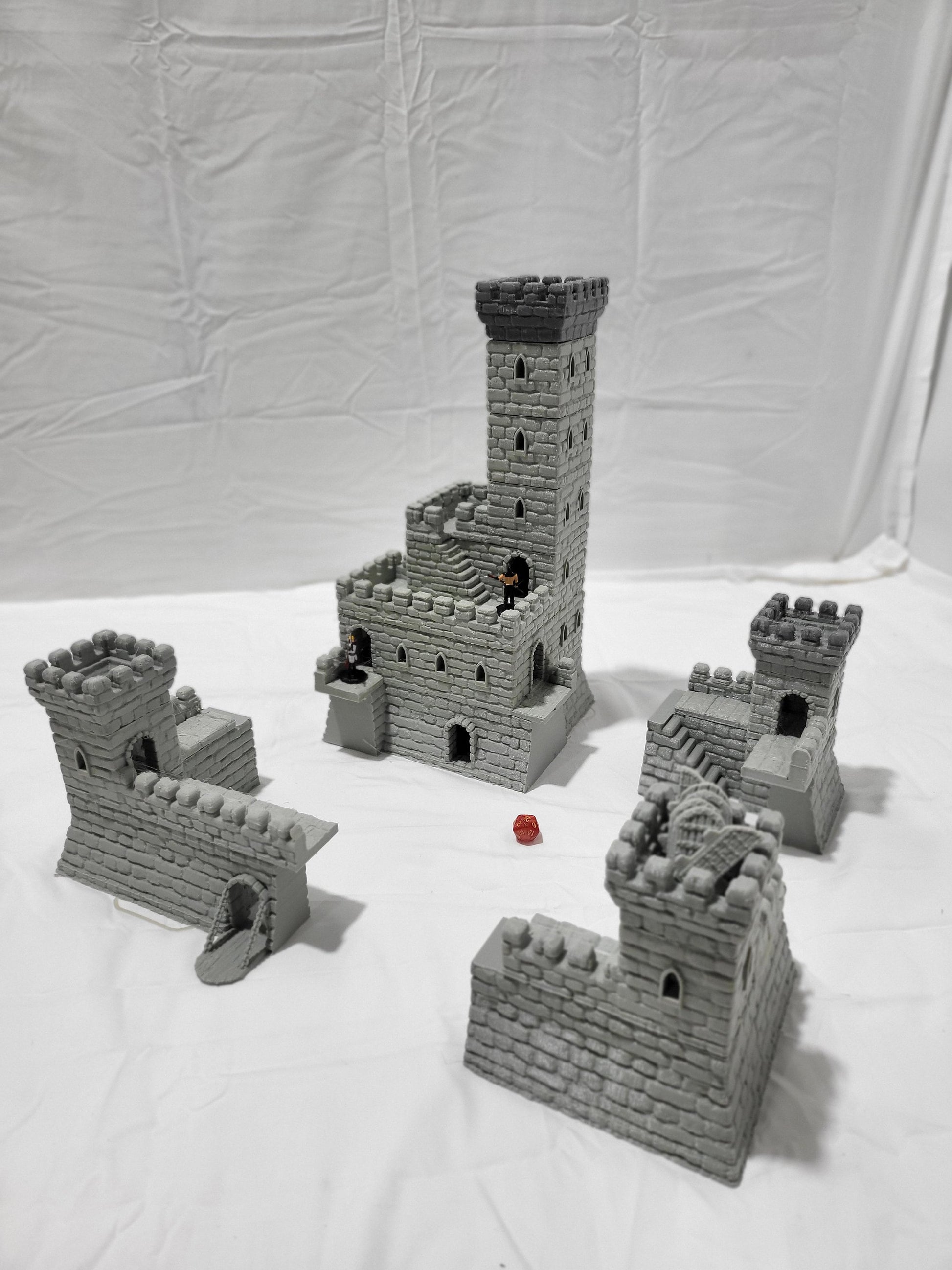 Island Castle, Castle, Fortress, Island Fort, Small Fort, Castle Clostra, Fort, Dungeons and Dragons, Castle Terrain, tabletop terrain, Tabletop Gaming, Wargaming, RPG, Terrain, Stockade, dnd building terrain, 28mm castle, dungeons and dragons gift