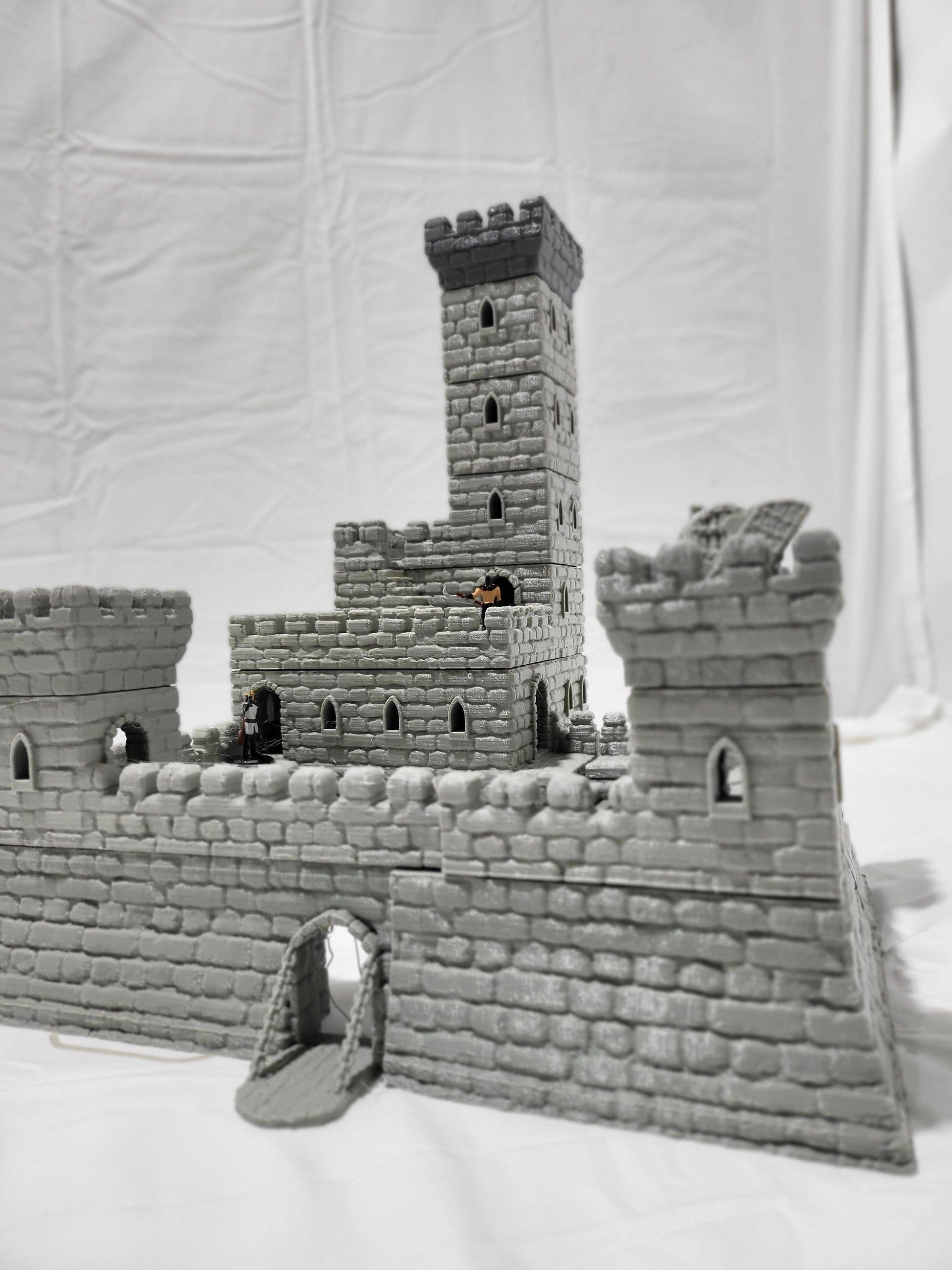 Island Castle, Castle, Fortress, Island Fort, Small Fort, Castle Clostra, Fort, Dungeons and Dragons, Castle Terrain, tabletop terrain, Tabletop Gaming, Wargaming, RPG, Terrain, Stockade, dnd building terrain, 28mm castle, dungeons and dragons gift