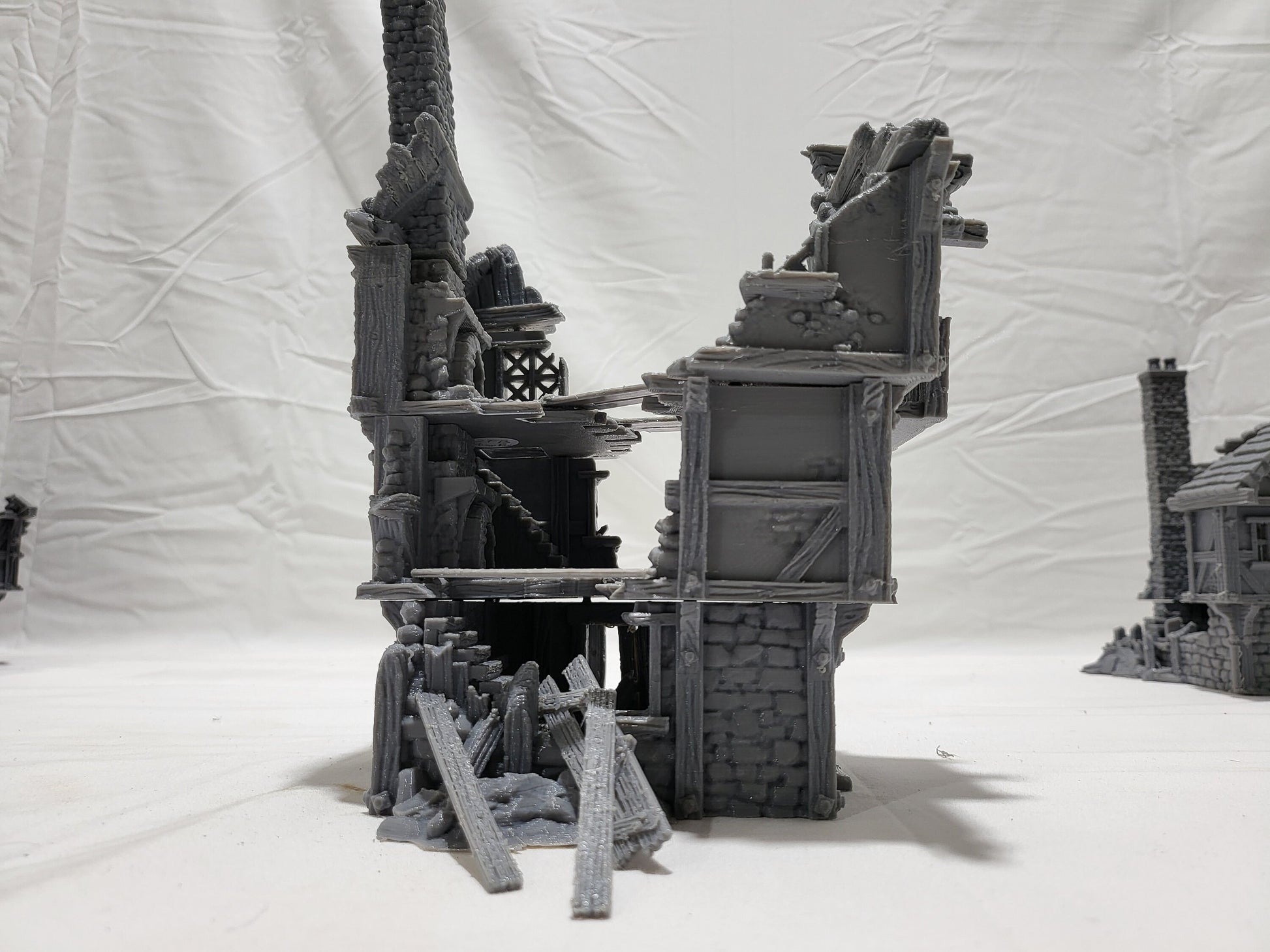 Barrenfall Ruins Bundle, 3 ruined buildings & 1 Tower Ruin