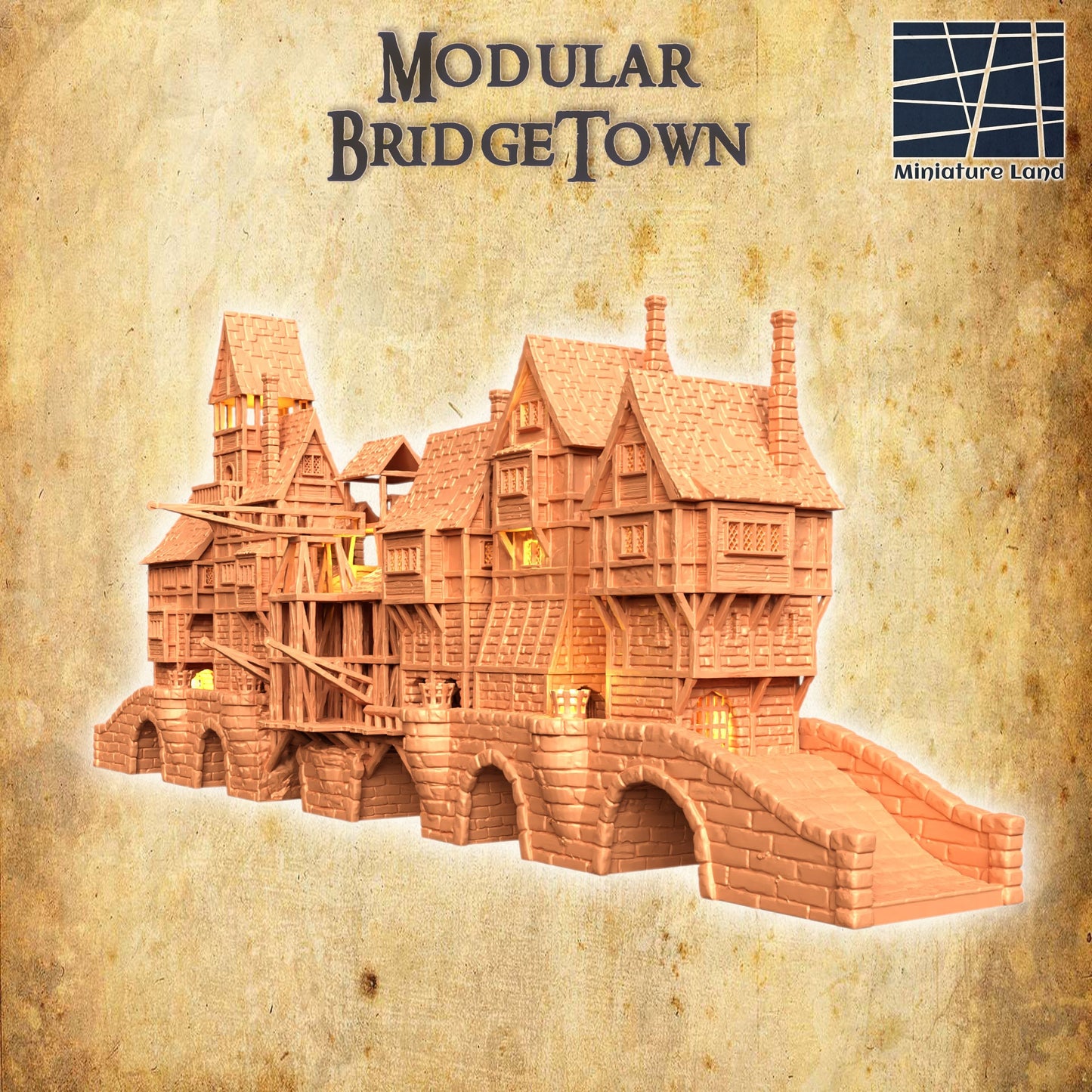 Tabletop, dungeons and dragons, Lord of the rings, ruin, dnd rpg, ruins, temple, d and d games, warhammer, dnd, dnd campaign, grimdark, tabletop terrain, Pirate, Bridge, bridgetown, bridge town, mod, bridge city