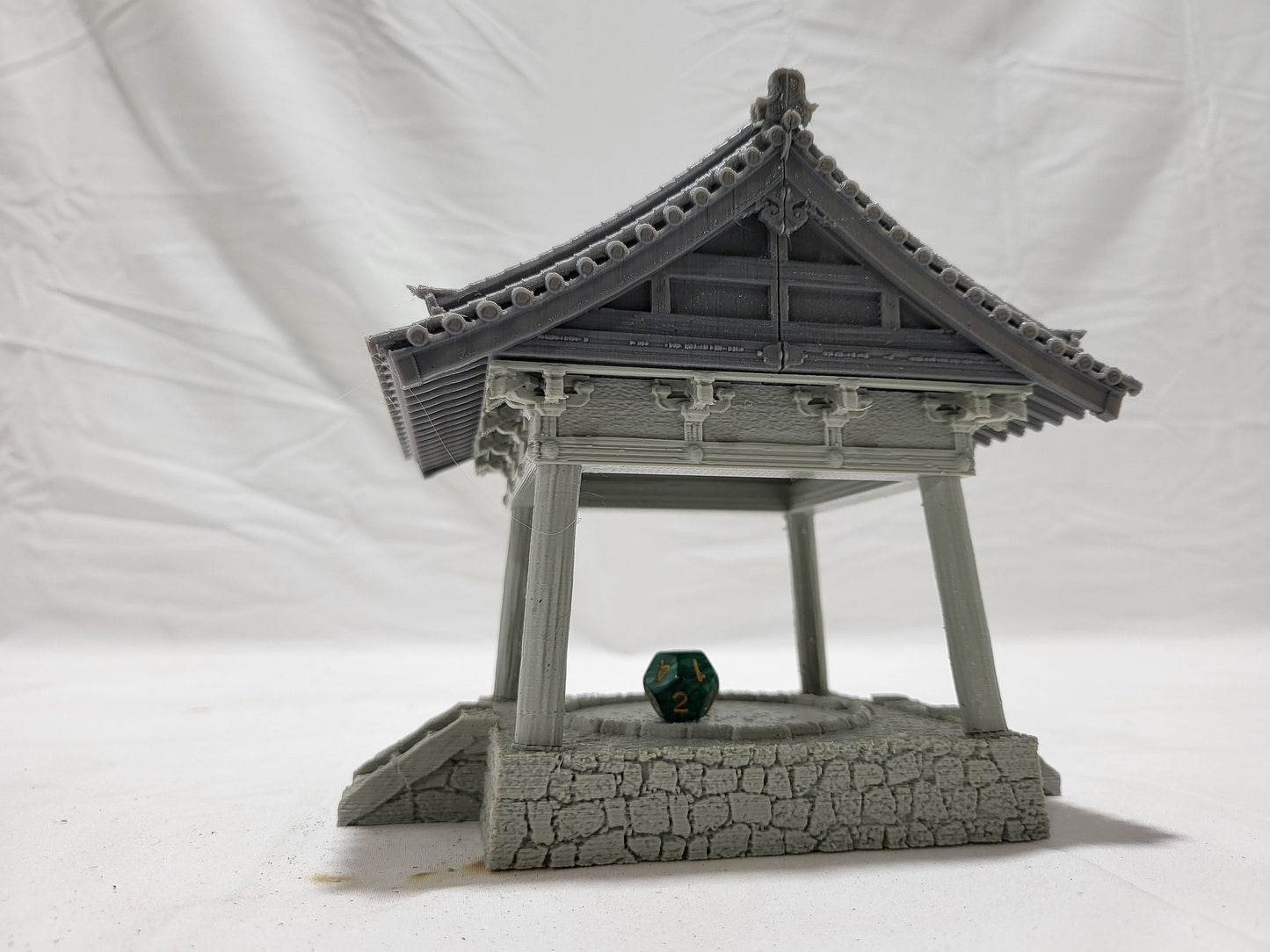 samurai, samurai Castle, ninja, japanese, japan, Dungeons and Dragons, Castle, palace, Castle Terrain, wargaming, Dungeons and Dragons, miniatures, 3D printed, Fantasy Inn, Fantasy Terrain, RPG Terrain, Age of Sigmar, Fantasy Village, Tabletop, bell