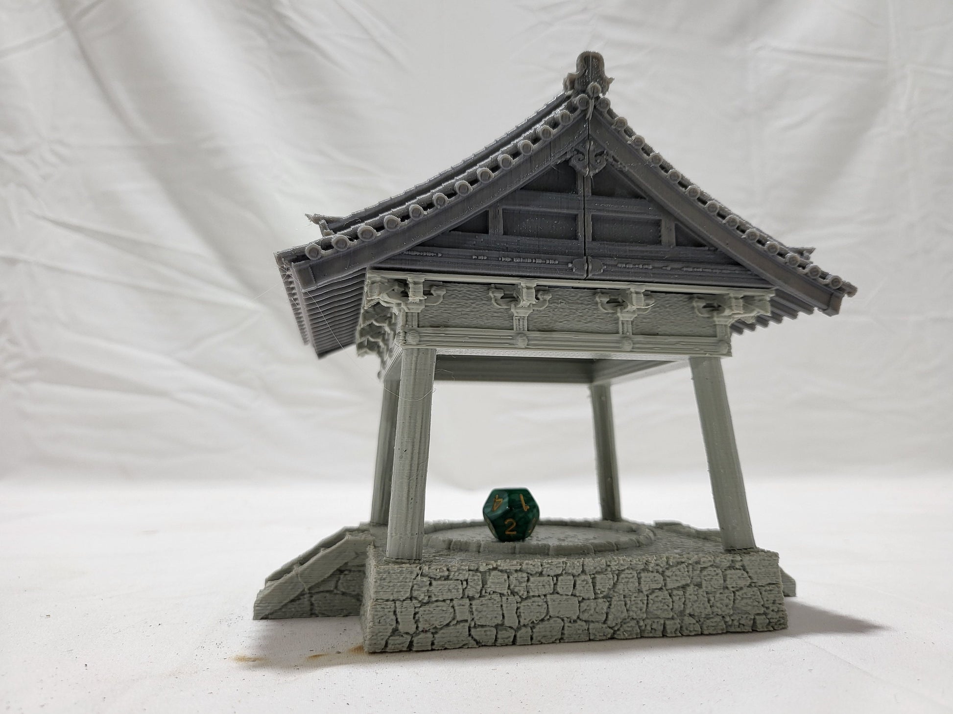 samurai, samurai Castle, ninja, japanese, japan, Dungeons and Dragons, Castle, palace, Castle Terrain, wargaming, Dungeons and Dragons, miniatures, 3D printed, Fantasy Inn, Fantasy Terrain, RPG Terrain, Age of Sigmar, Fantasy Village, Tabletop, bell