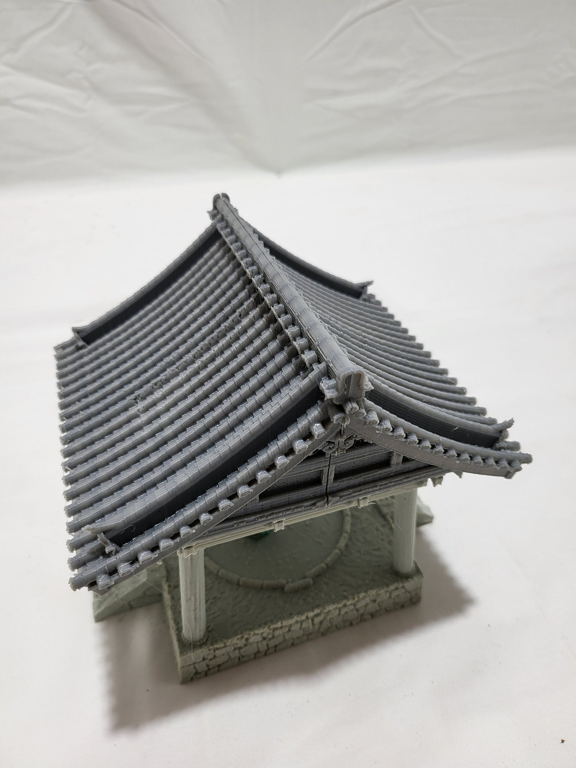 samurai, samurai Castle, ninja, japanese, japan, Dungeons and Dragons, Castle, palace, Castle Terrain, wargaming, Dungeons and Dragons, miniatures, 3D printed, Fantasy Inn, Fantasy Terrain, RPG Terrain, Age of Sigmar, Fantasy Village, Tabletop, bell