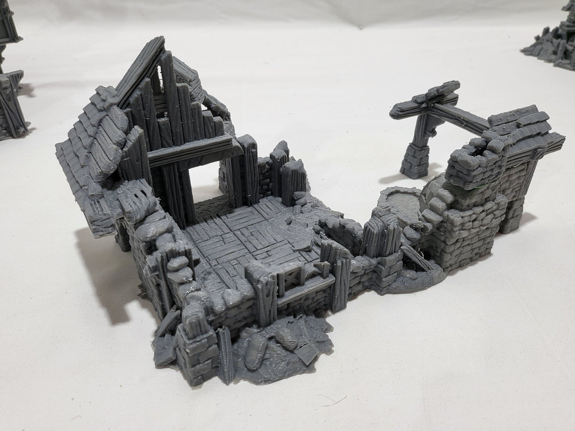 Barrenfall Ruins Bundle, 3 ruined buildings & 1 Tower Ruin