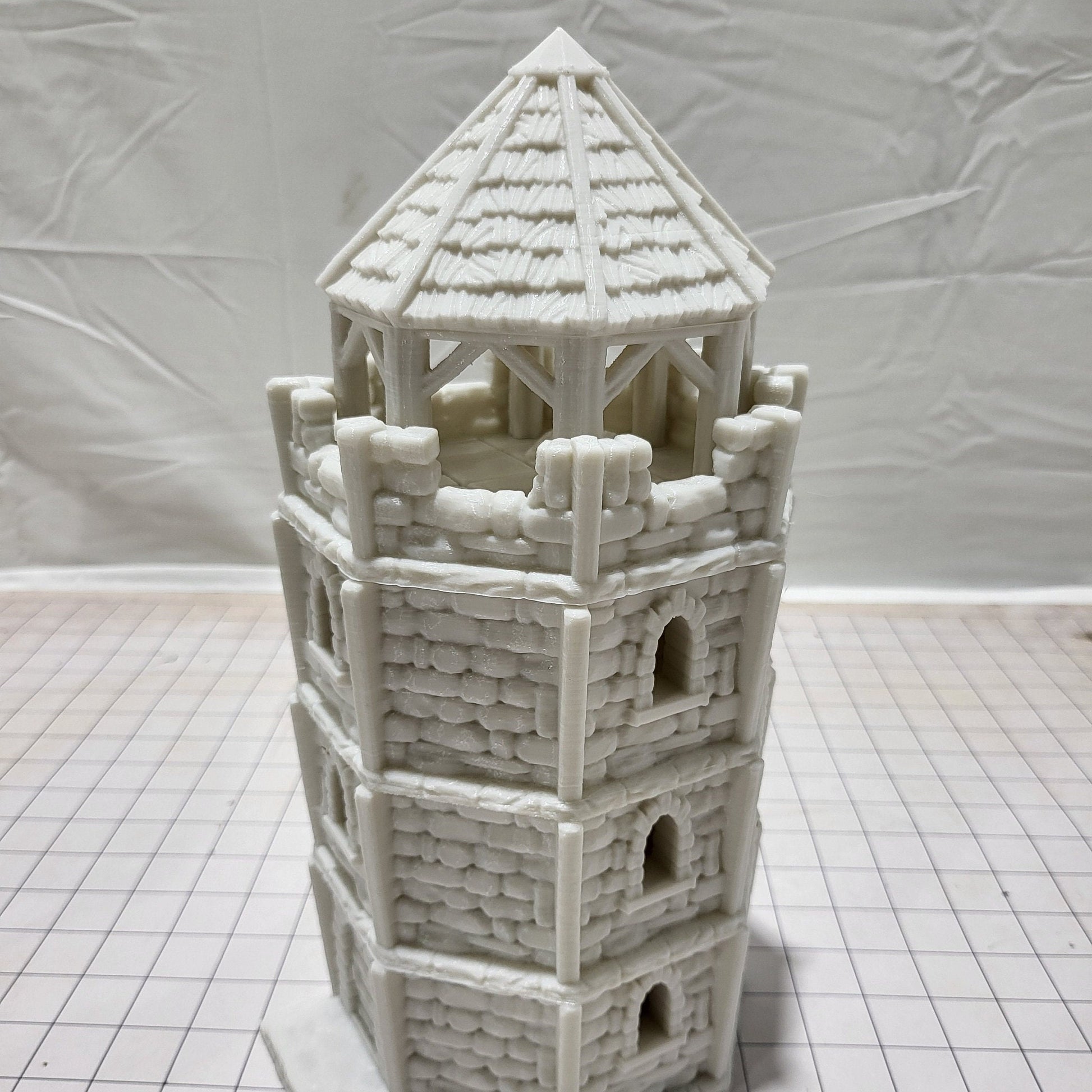 DnD Miniature, 40k Terrain, Train Terrain, Tabletop Town, Tabletop Game, Dnd Table, DND Terrain, DND Miniatures, gaming terrain, 28mm Castle, 28mm Terrain, warhammer, time keeper