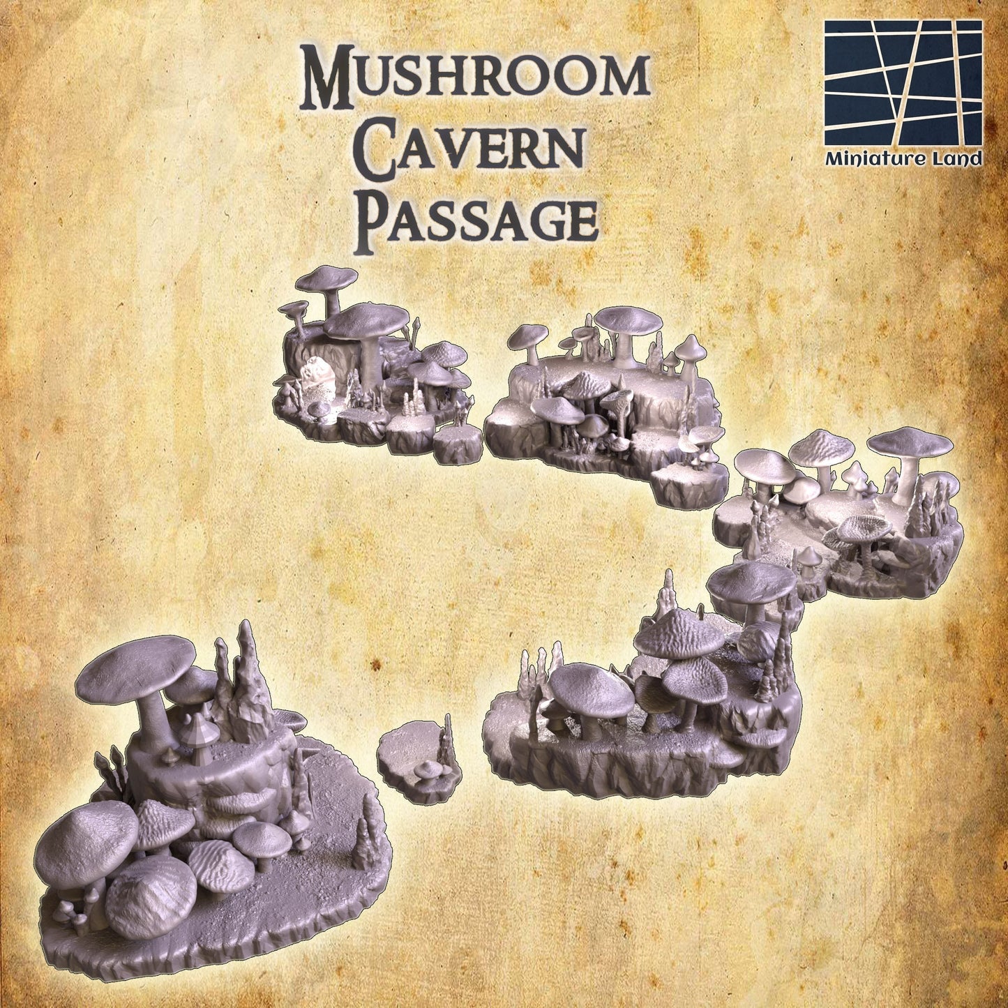 Cavern of Shrooms, Mushroom Cavern, Mushroom Passage