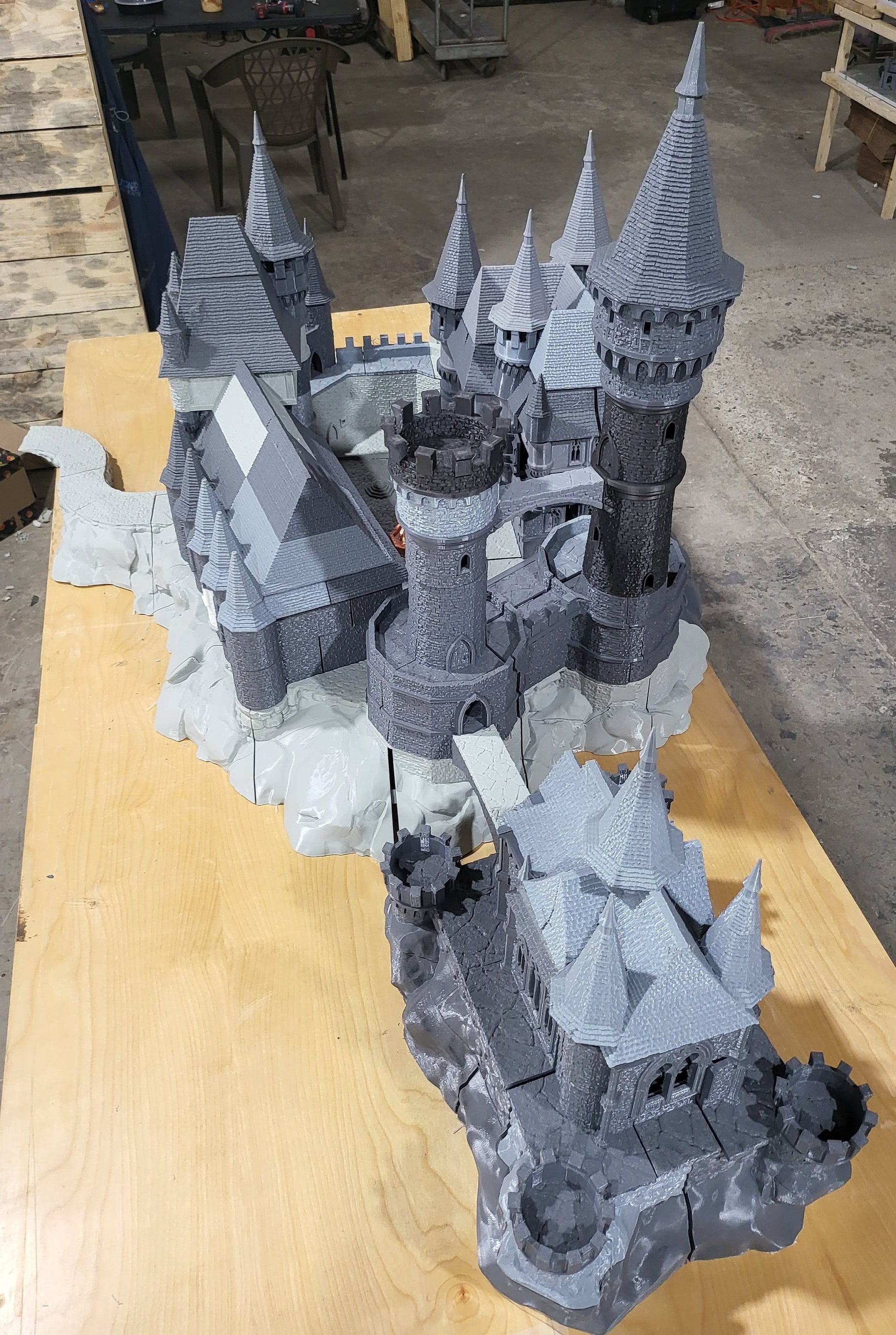 Curse of Strahd, Ravenloft, Christmas, Castle Terrain, wargaming, Dungeons and Dragons, miniatures, 3D printed, Fantasy Inn, Fantasy Terrain, RPG Terrain,  Age of Sigmar, Fantasy Village, Tabletop, Tabletop terrain, Tabletop RPG, Buildings