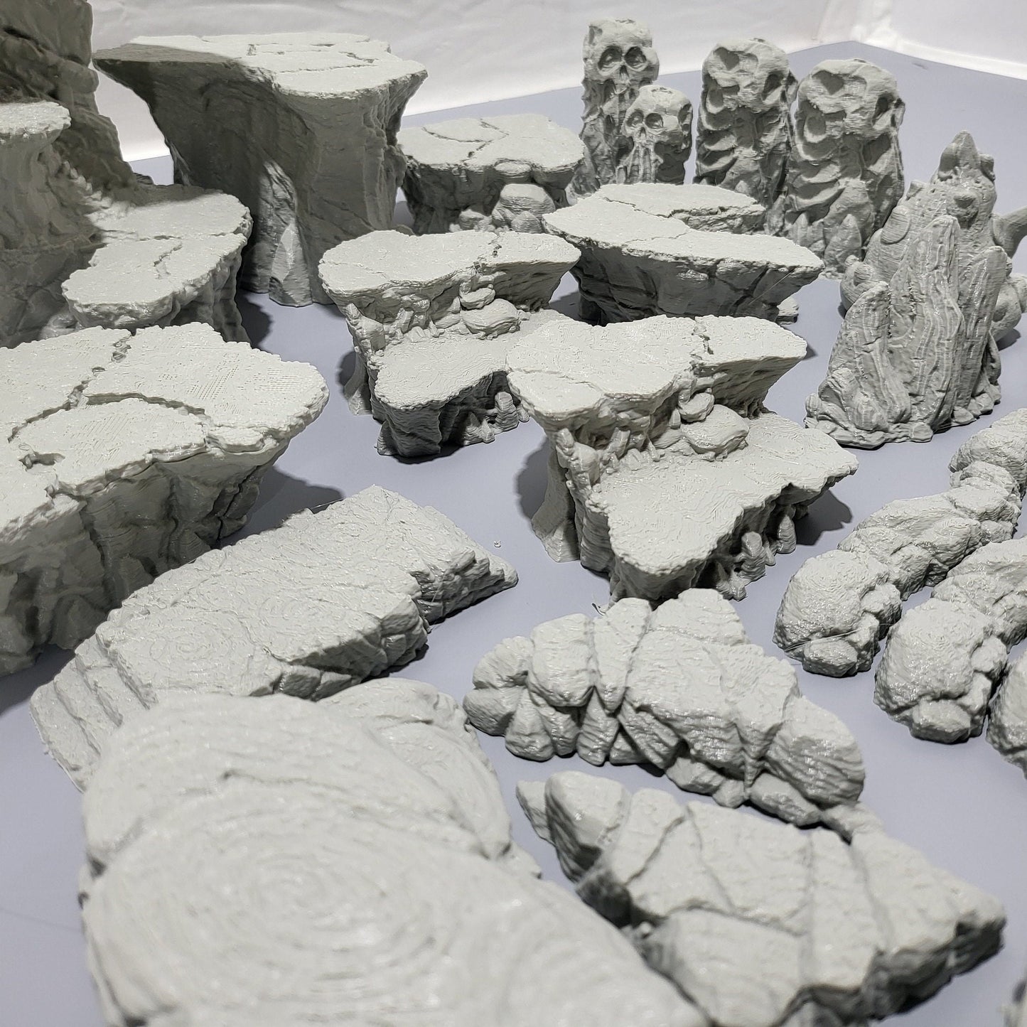 Plateau, Cliffs, dndterrain, terrain, mountains, mountain terrain, tabletop terrain, tabletop, dnd, dnd5e, crags, utopia,skulls, outcrops, mtn, cliff, shrooms, mushrooms,tabletop cliff, wargaming,adventure