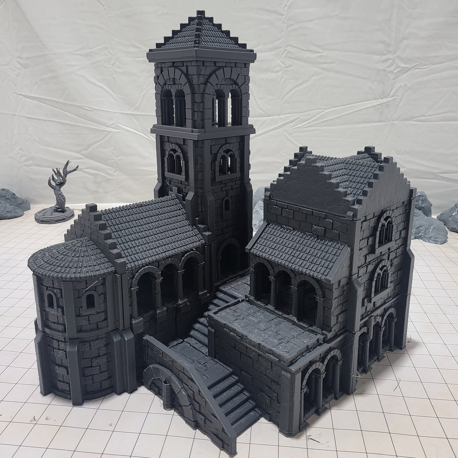 Dark Realms, Tower, Harbor Tower, Harbor, Tower of Sorrow, Warhammer, Dungeons and Dragons, Warhammer Terrain, gift, Terrain Gift, 28mm terrain, Tabletop Terrain, Sea Tower, sea Fort, Fort, Tower Fort, Harbor Fort, Defense