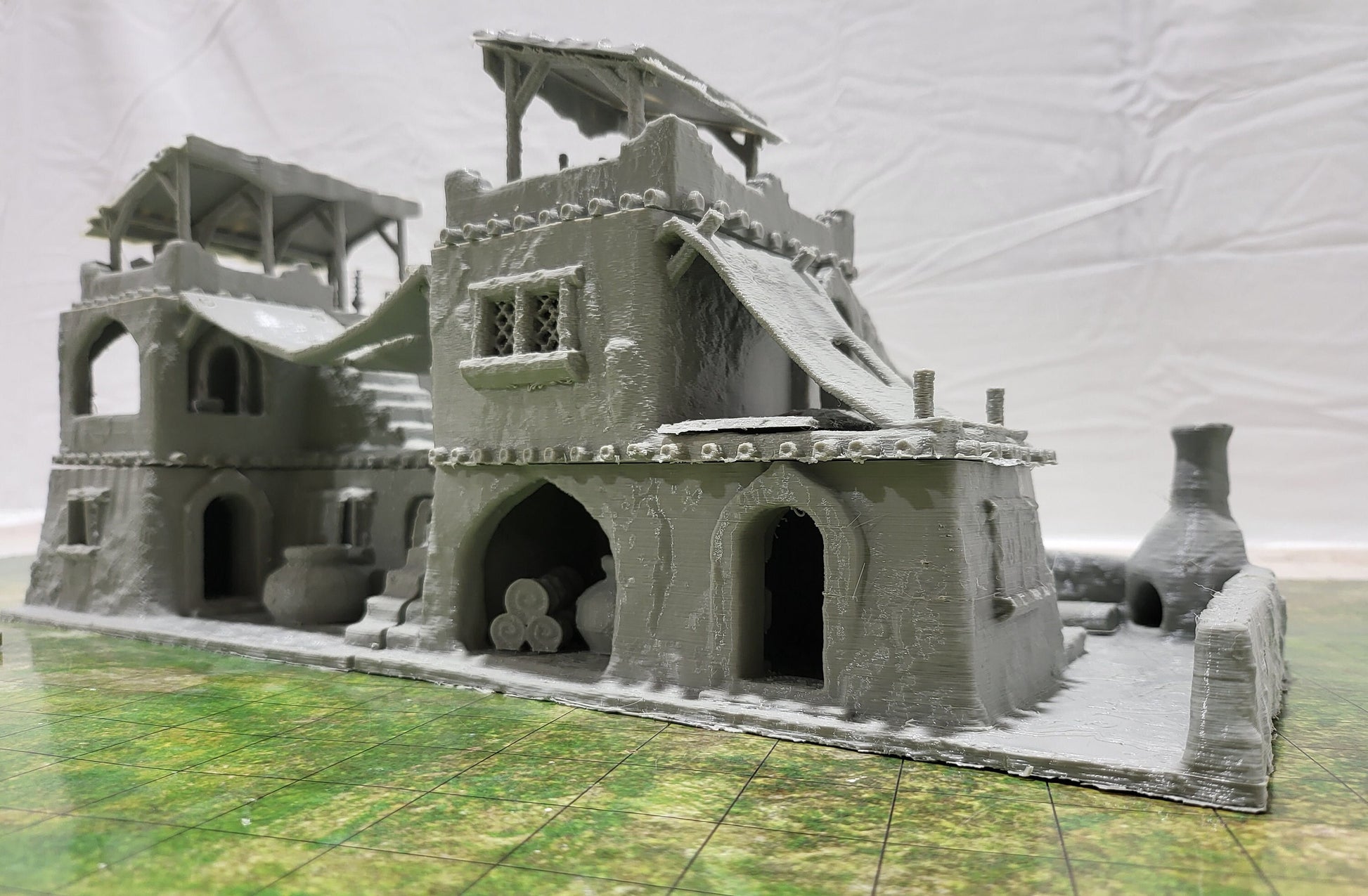 Desert Trade Post, Desert Community Center, Trading Post, Desert Store, Store, Dnd Terrain, Dungeons and Dragons