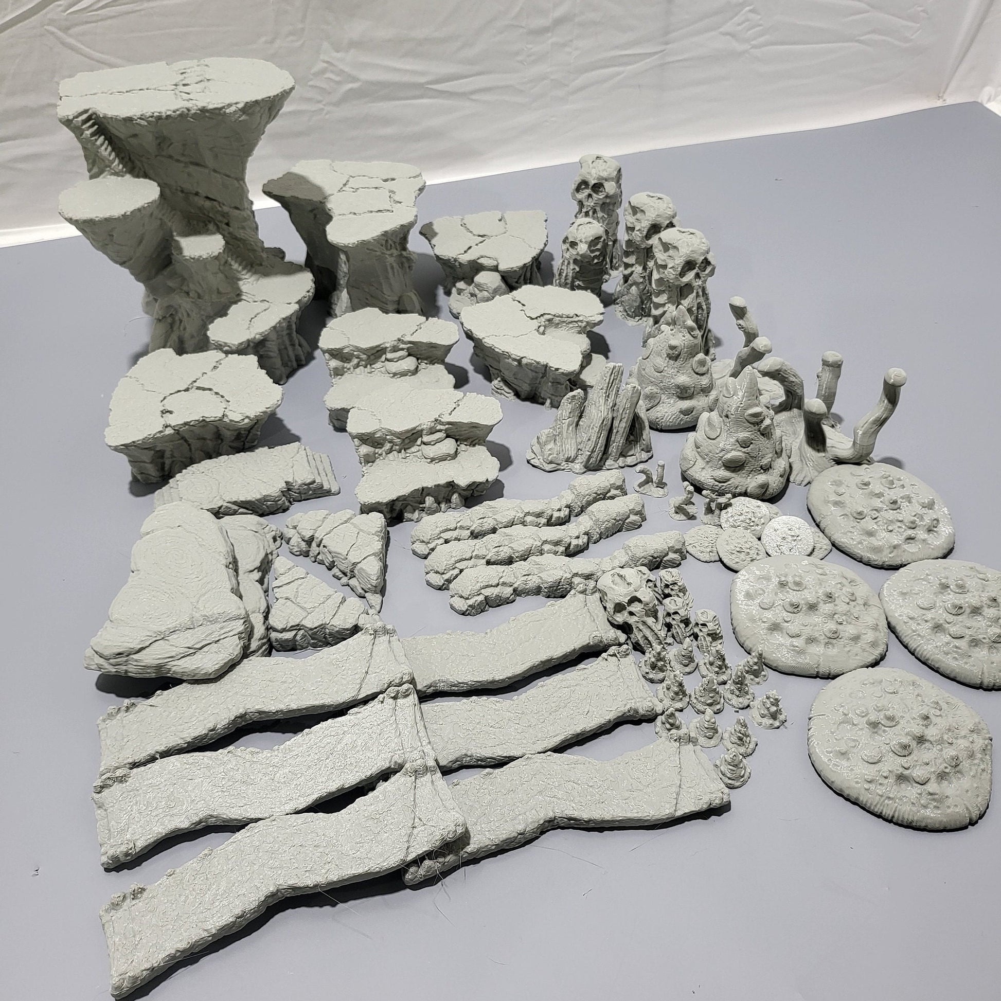 Plateau, Cliffs, dndterrain, terrain, mountains, mountain terrain, tabletop terrain, tabletop, dnd, dnd5e, crags, utopia,skulls, outcrops, mtn, cliff, shrooms, mushrooms,tabletop cliff, wargaming,adventure