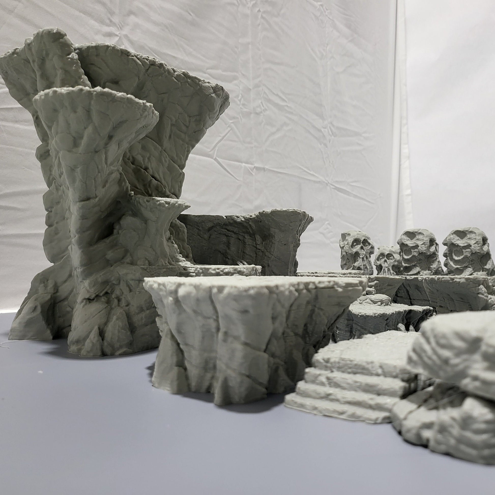 Plateau, Cliffs, dndterrain, terrain, mountains, mountain terrain, tabletop terrain, tabletop, dnd, dnd5e, crags, utopia,skulls, outcrops, mtn, cliff, shrooms, mushrooms,tabletop cliff, wargaming,adventure