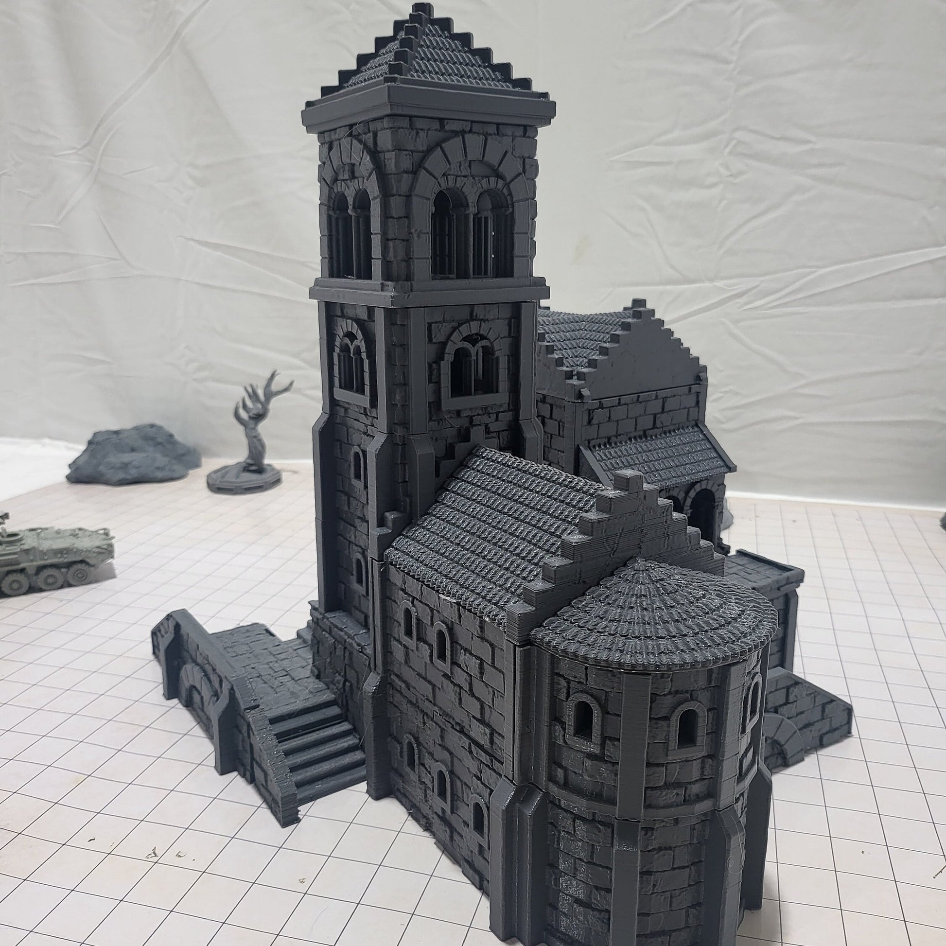 Dark Realms, Tower, Harbor Tower, Harbor, Tower of Sorrow, Warhammer, Dungeons and Dragons, Warhammer Terrain, gift, Terrain Gift, 28mm terrain, Tabletop Terrain, Sea Tower, sea Fort, Fort, Tower Fort, Harbor Fort, Defense