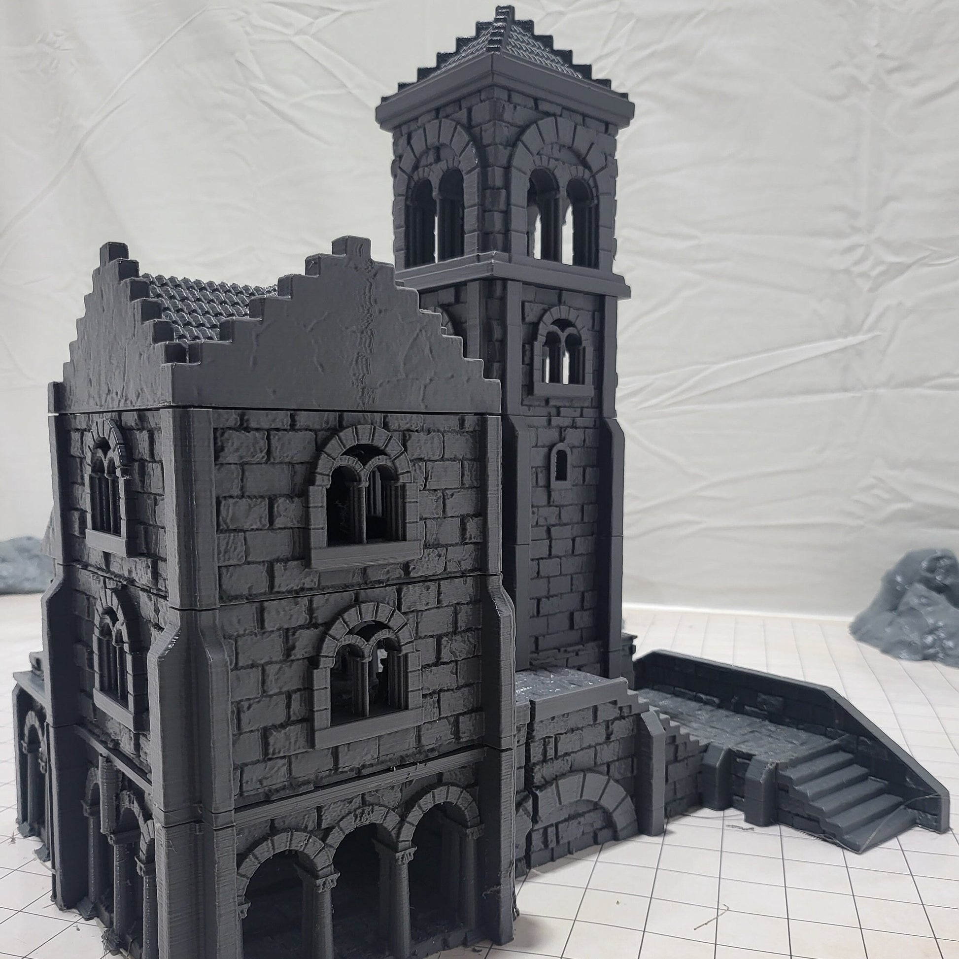 Dark Realms, Tower, Harbor Tower, Harbor, Tower of Sorrow, Warhammer, Dungeons and Dragons, Warhammer Terrain, gift, Terrain Gift, 28mm terrain, Tabletop Terrain, Sea Tower, sea Fort, Fort, Tower Fort, Harbor Fort, Defense