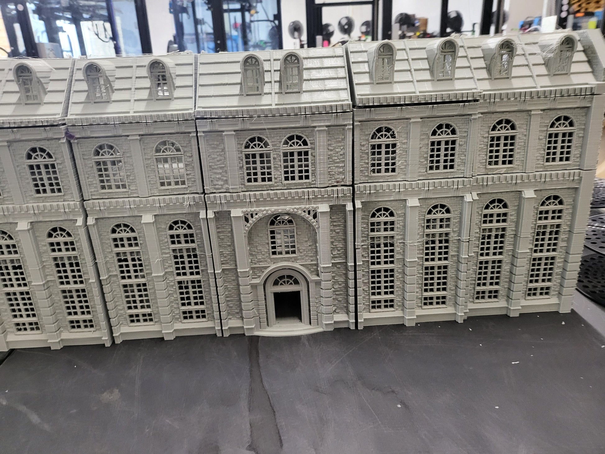 Steampunk Laandan, Long building, Victorian Terrain, modular building, modular terrain
