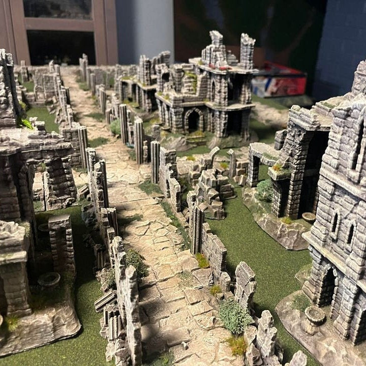 Old City Ruins, Ambush Grounds, Ruined Castle, Ruins, DndTerrain, Dungeons and Dragons