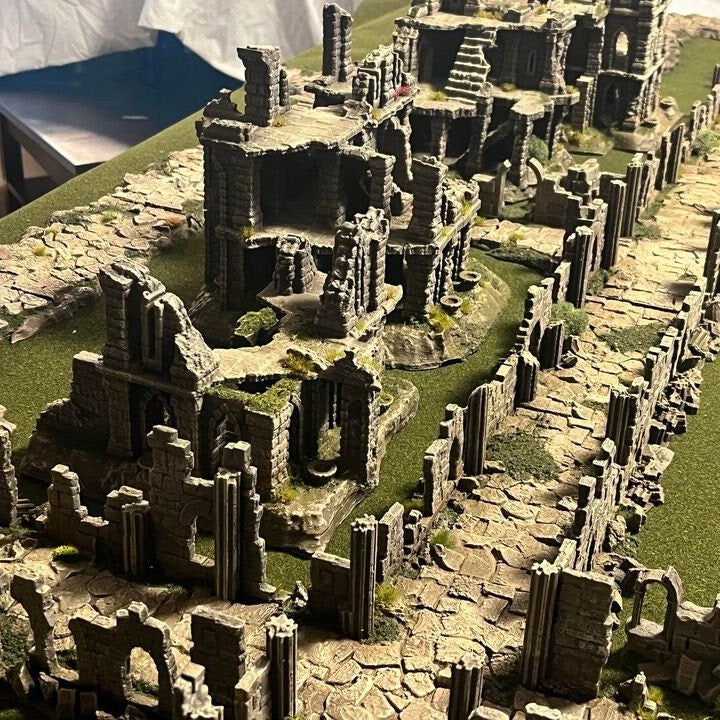 Old City Ruins, Ambush Grounds, Ruined Castle, Ruins, DndTerrain, Dungeons and Dragons