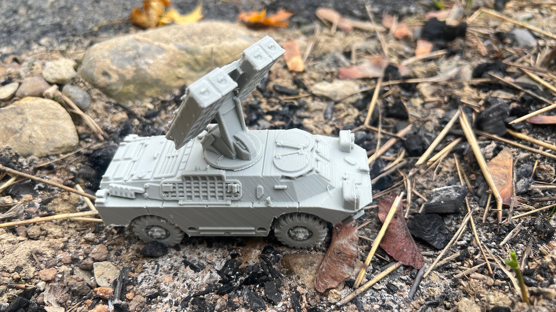 BRDM-2 SA-9 Gaskin, Truck, Soviet Era, Post War, cold war, tabletop gaming, tabletop terrain