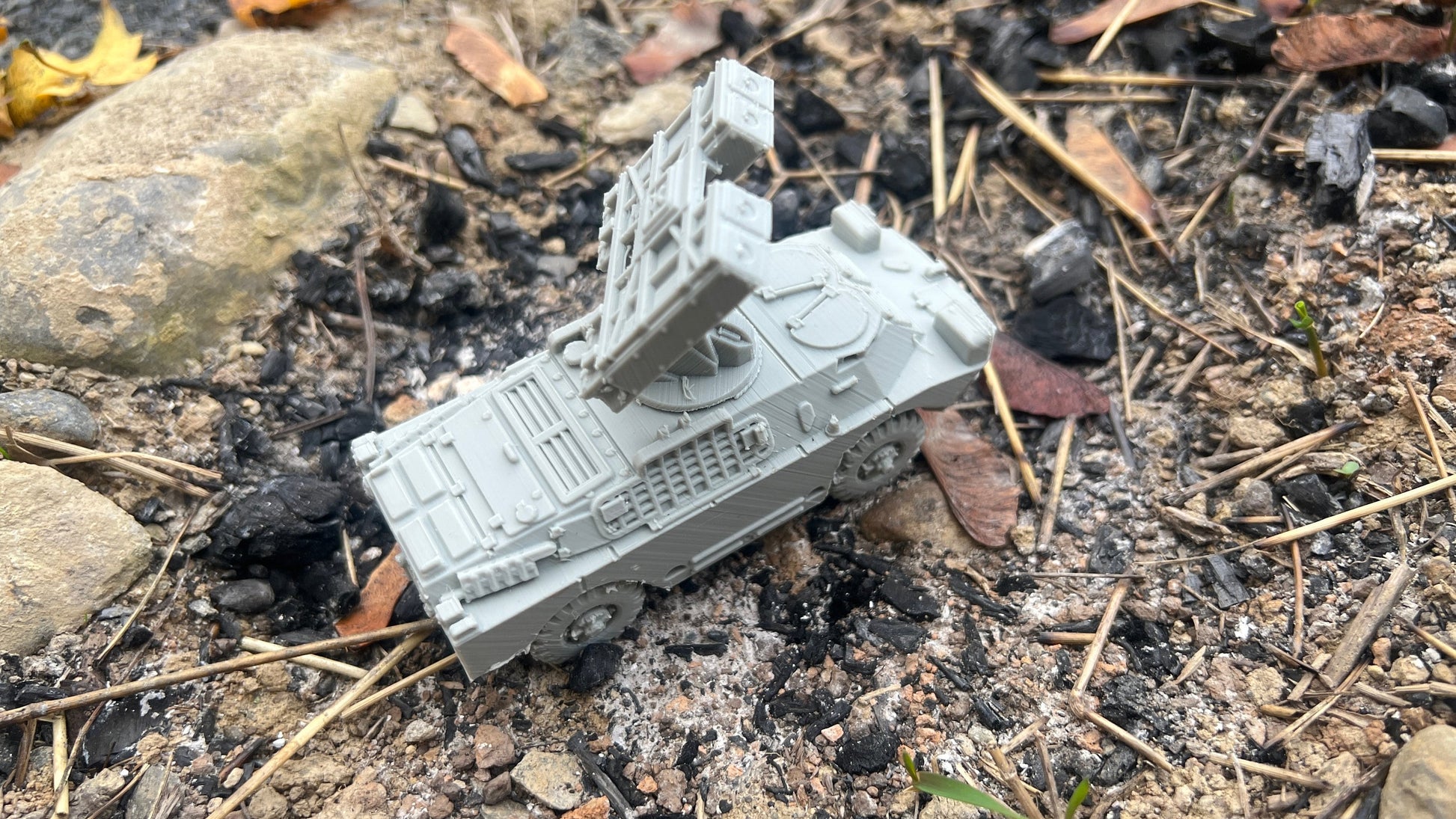 BRDM-2 SA-9 Gaskin, Truck, Soviet Era, Post War, cold war, tabletop gaming, tabletop terrain