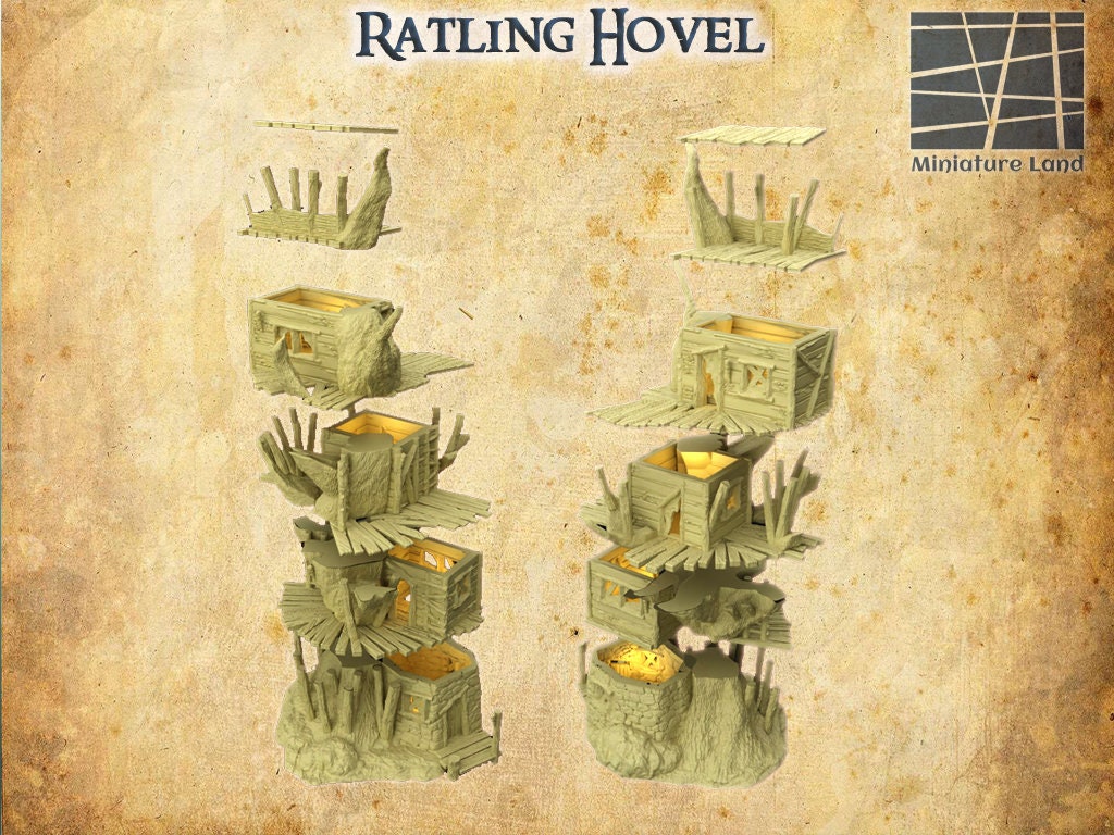 Ratling Hovel, Ratling Tree House, Slums House