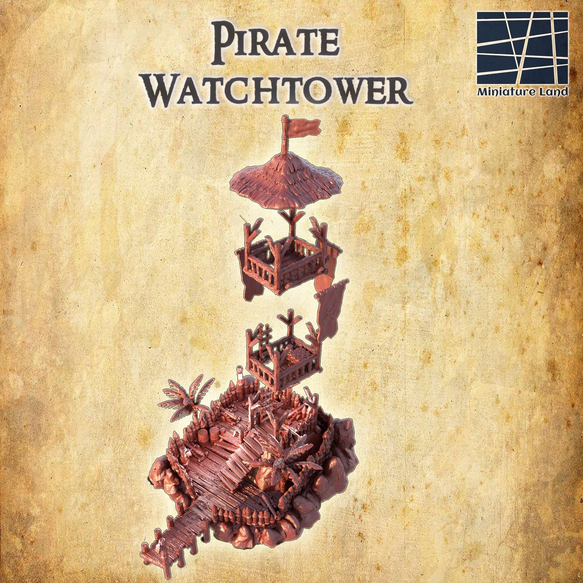 Pirate Watch Tower, Guard Tower, Island Tower