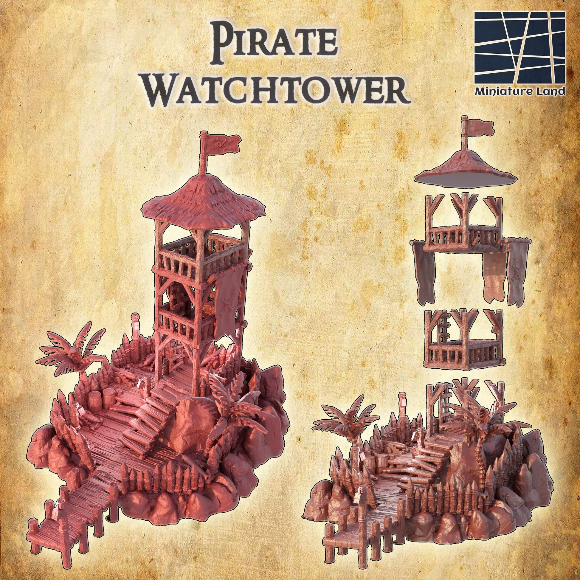 Pirate Watch Tower, Guard Tower, Island Tower